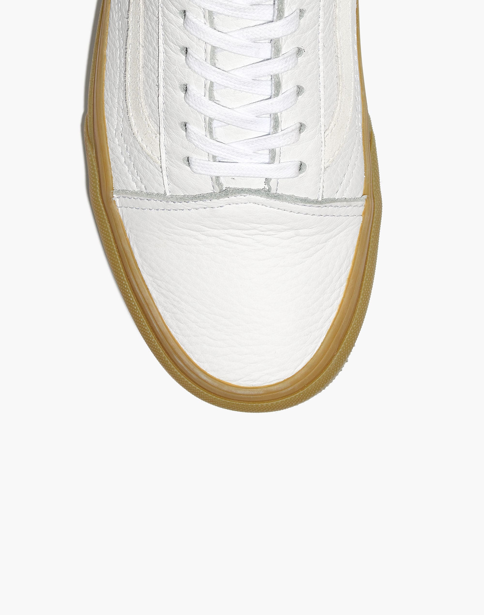 Madewell x Vans&reg; Unisex Old Skool Lace-Up Sneakers in Tumbled Leather