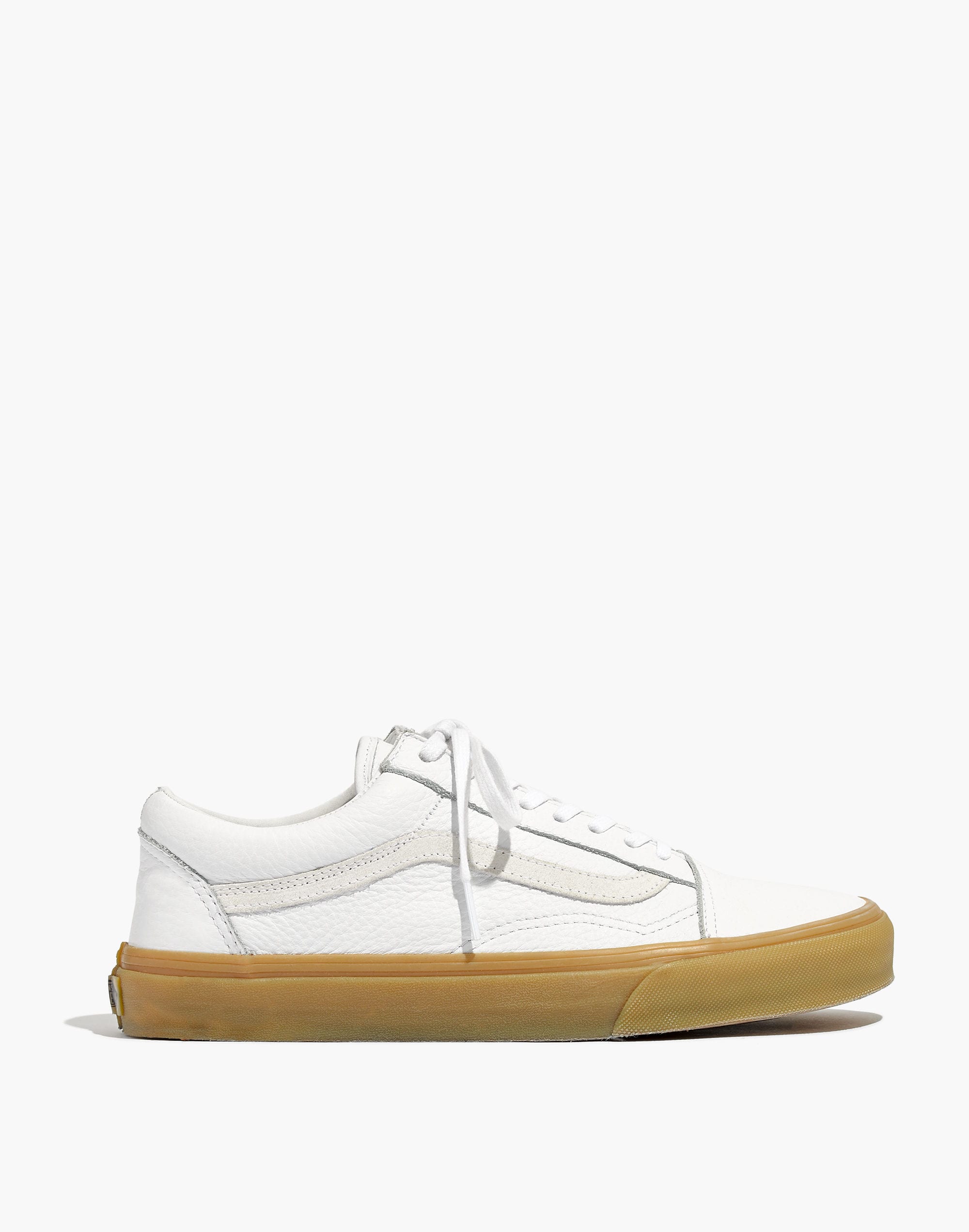 Madewell x Vans&reg; Unisex Old Skool Lace-Up Sneakers in Tumbled Leather