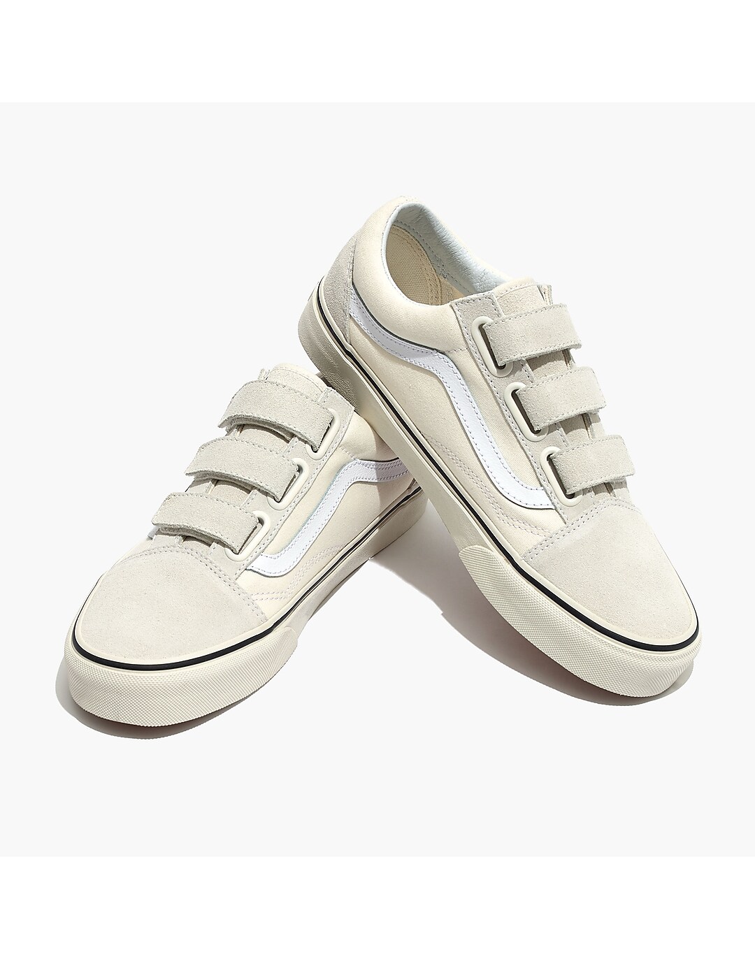 La forma Registrarse exilio Vans® Unisex Old Skool Velcro Sneakers in Marshmallow Canvas