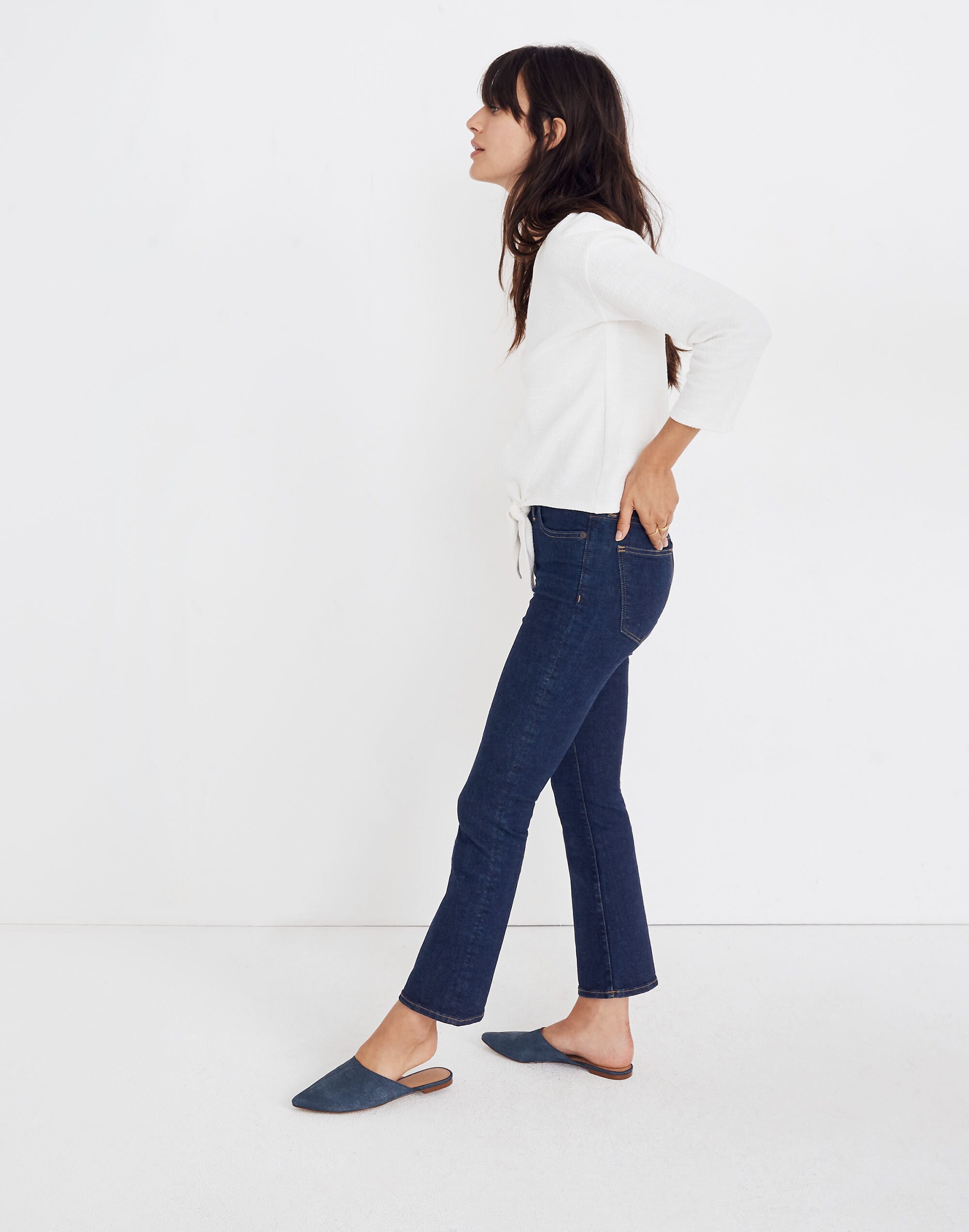 Textured Tie-Front Top