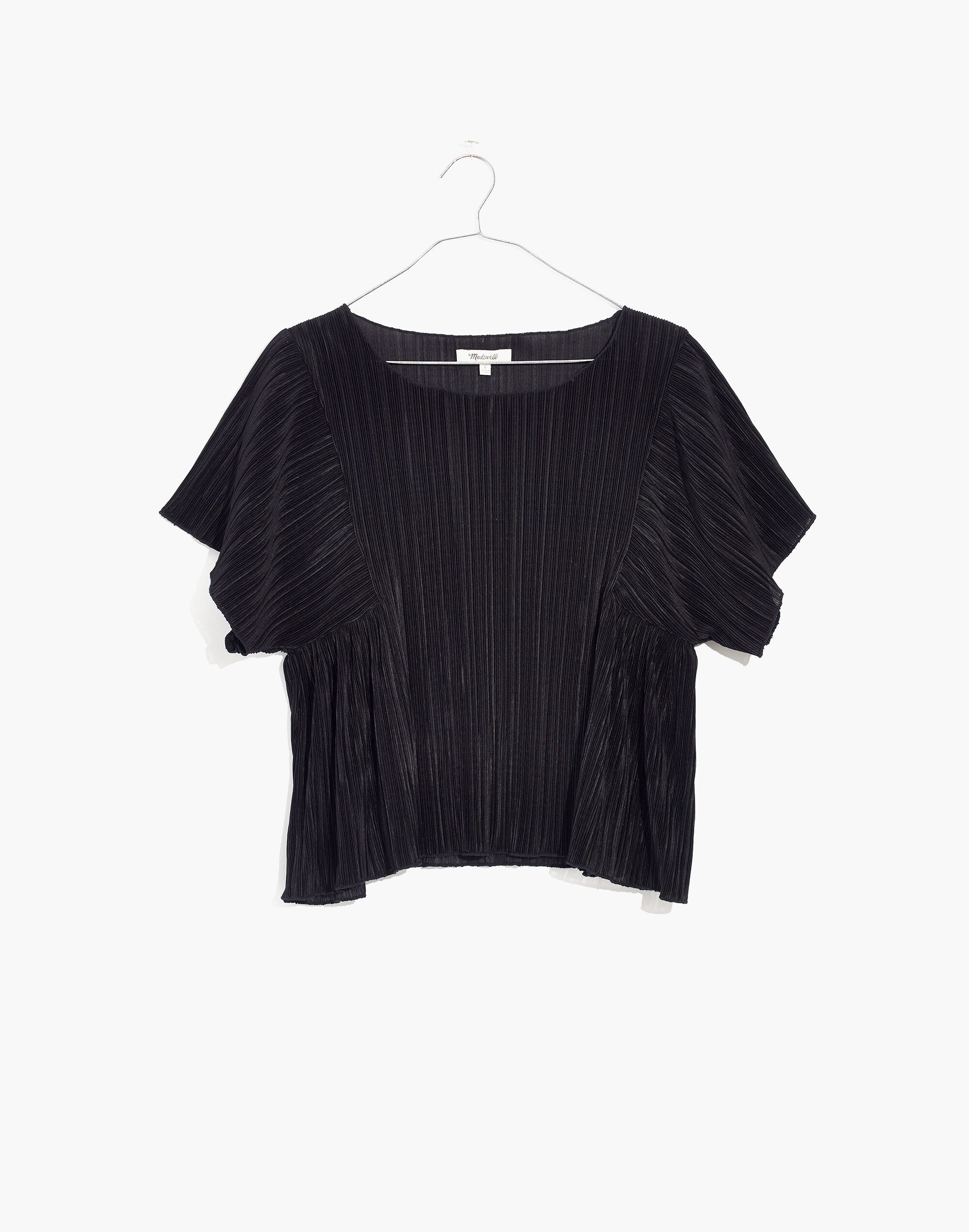 Texture &amp; Thread Micropleat Top