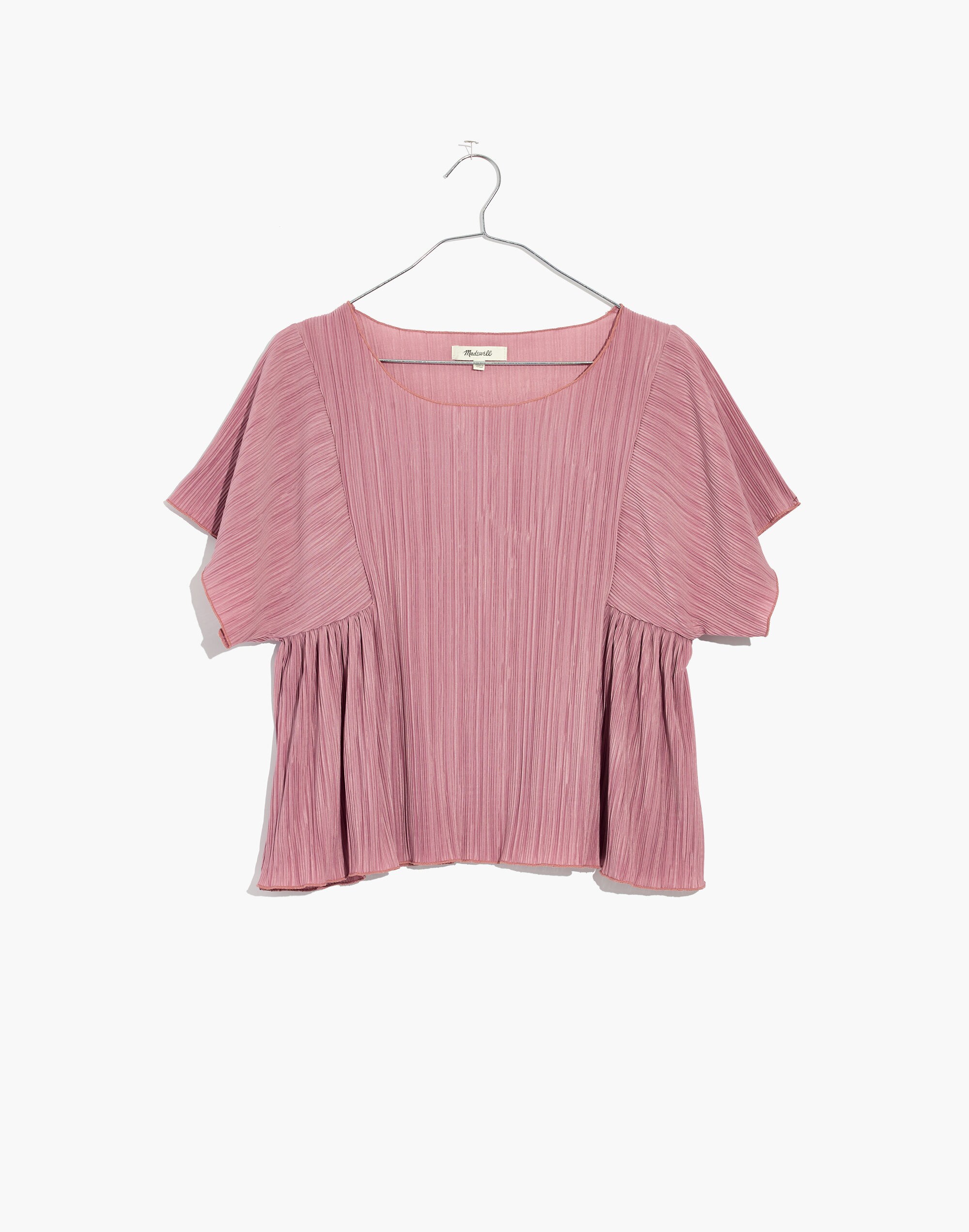 Texture &amp; Thread Micropleat Top