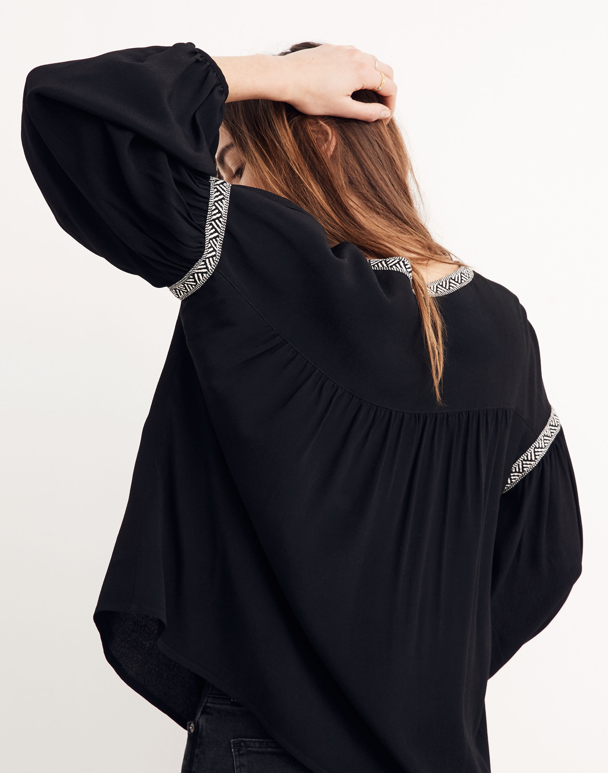 Blouson-Sleeve Top