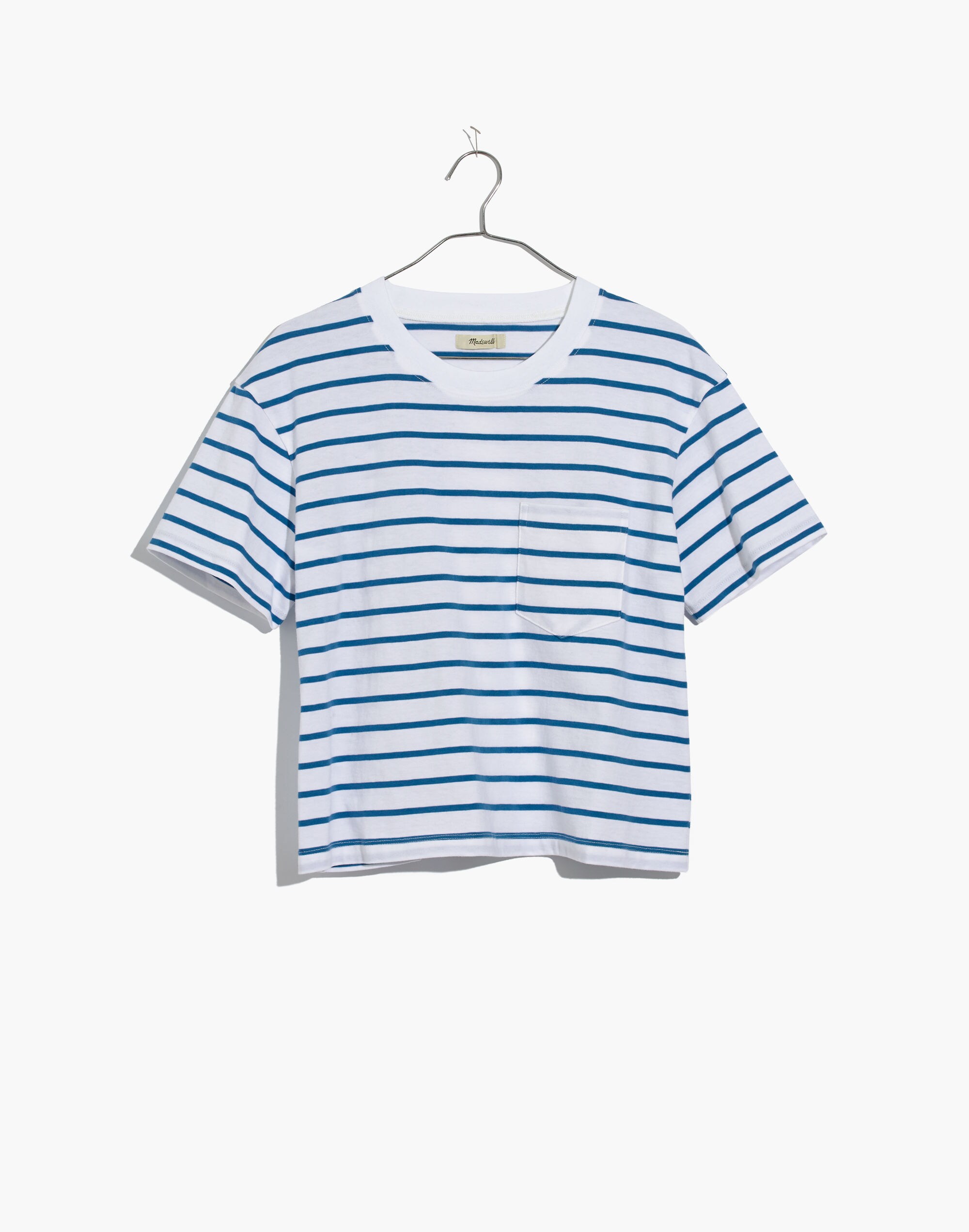 Easy Crop Tee in Wanda Stripe