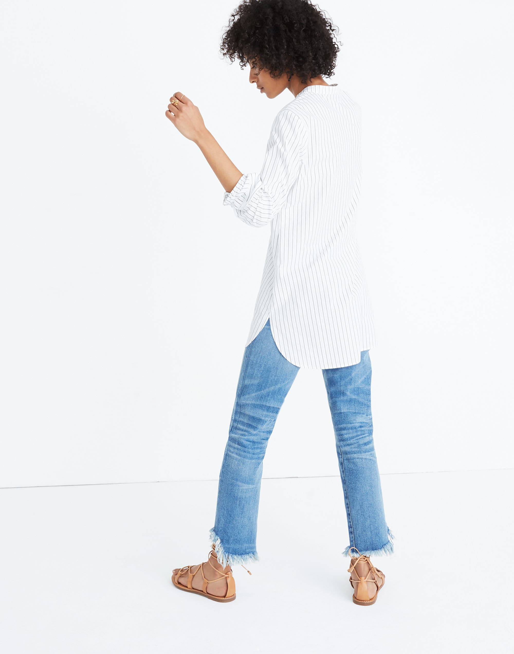 Wellspring Tunic Popover Shirt in Stripe