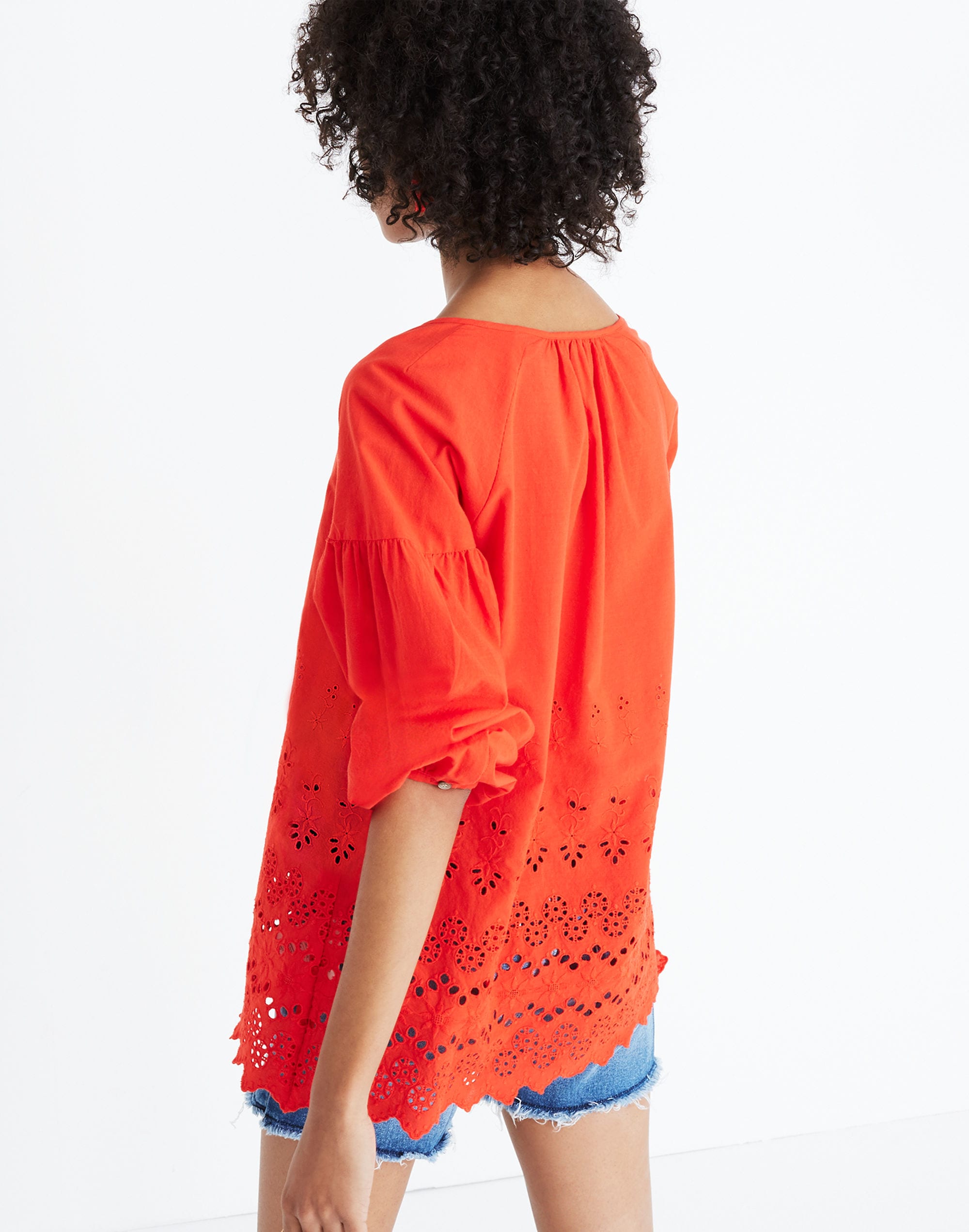Eyelet Lattice Top