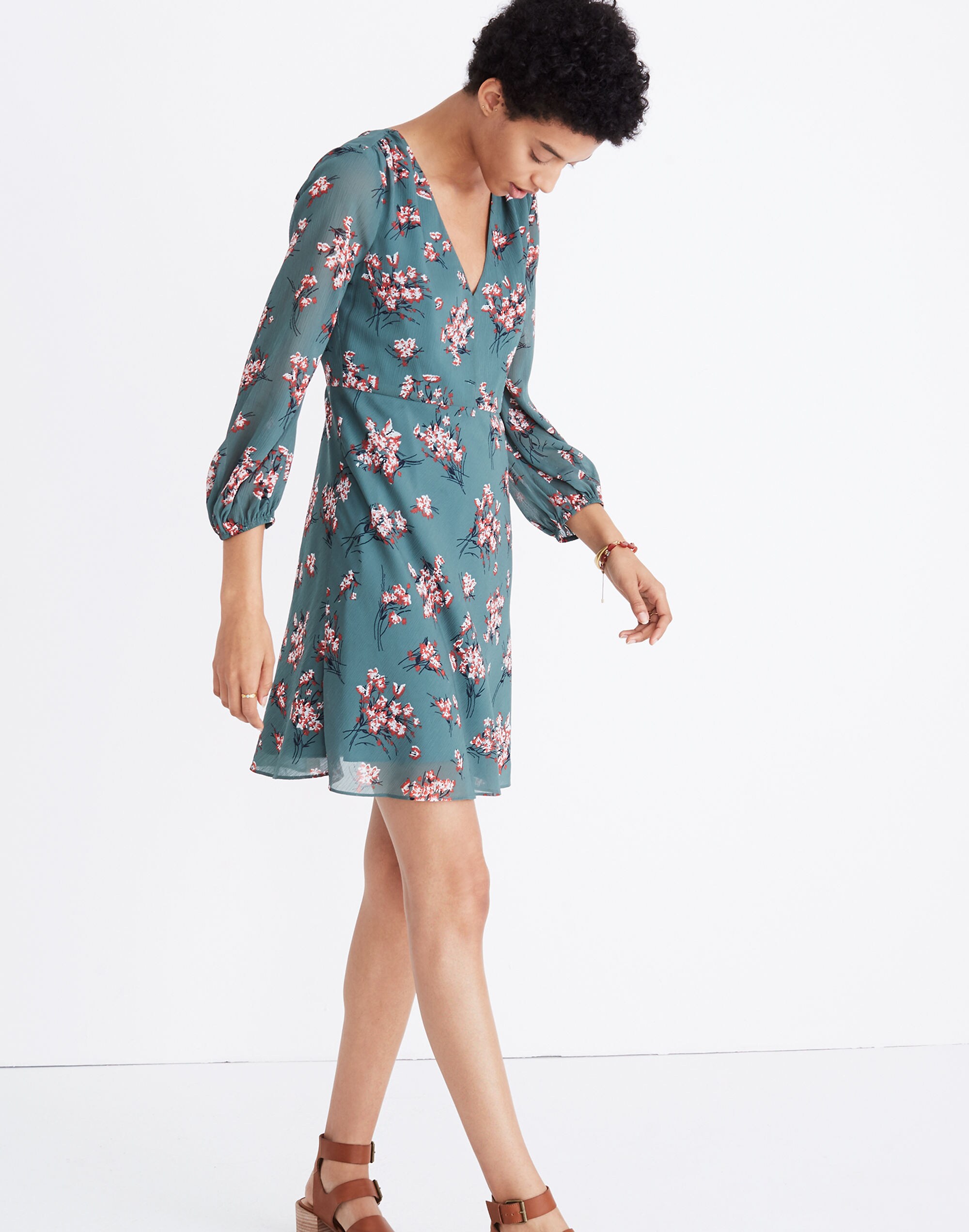 Marguerite Dress in Butterfly Garden