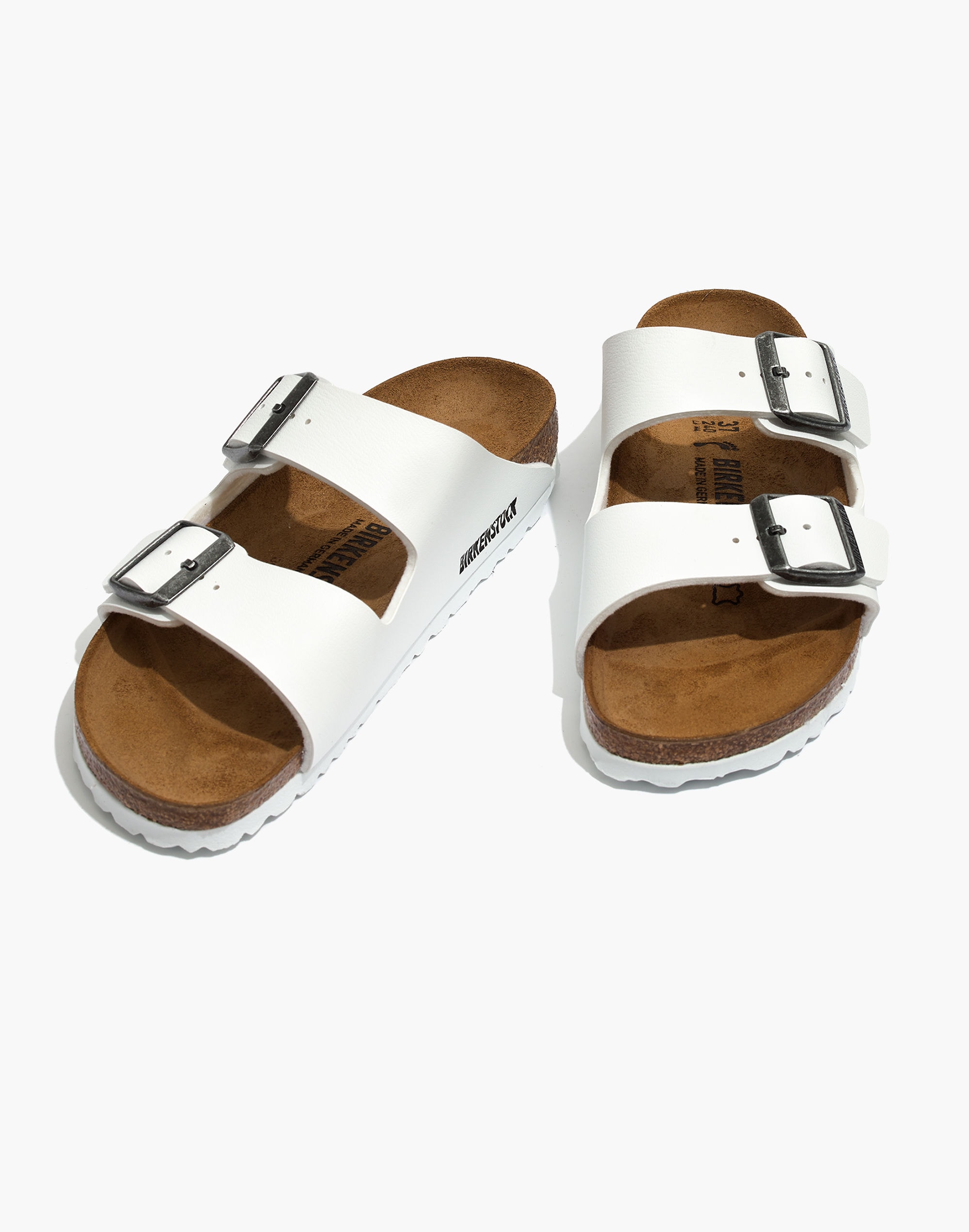 Birkenstock&reg; Arizona Sandals in White Birko-Flor&trade;
