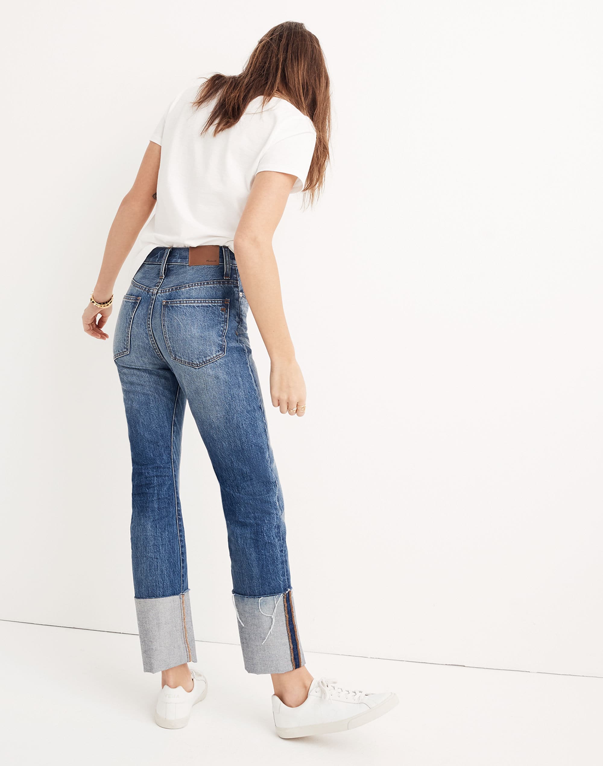 Women's Rigid Straight Crop Jeans: Tall Cuff Edition