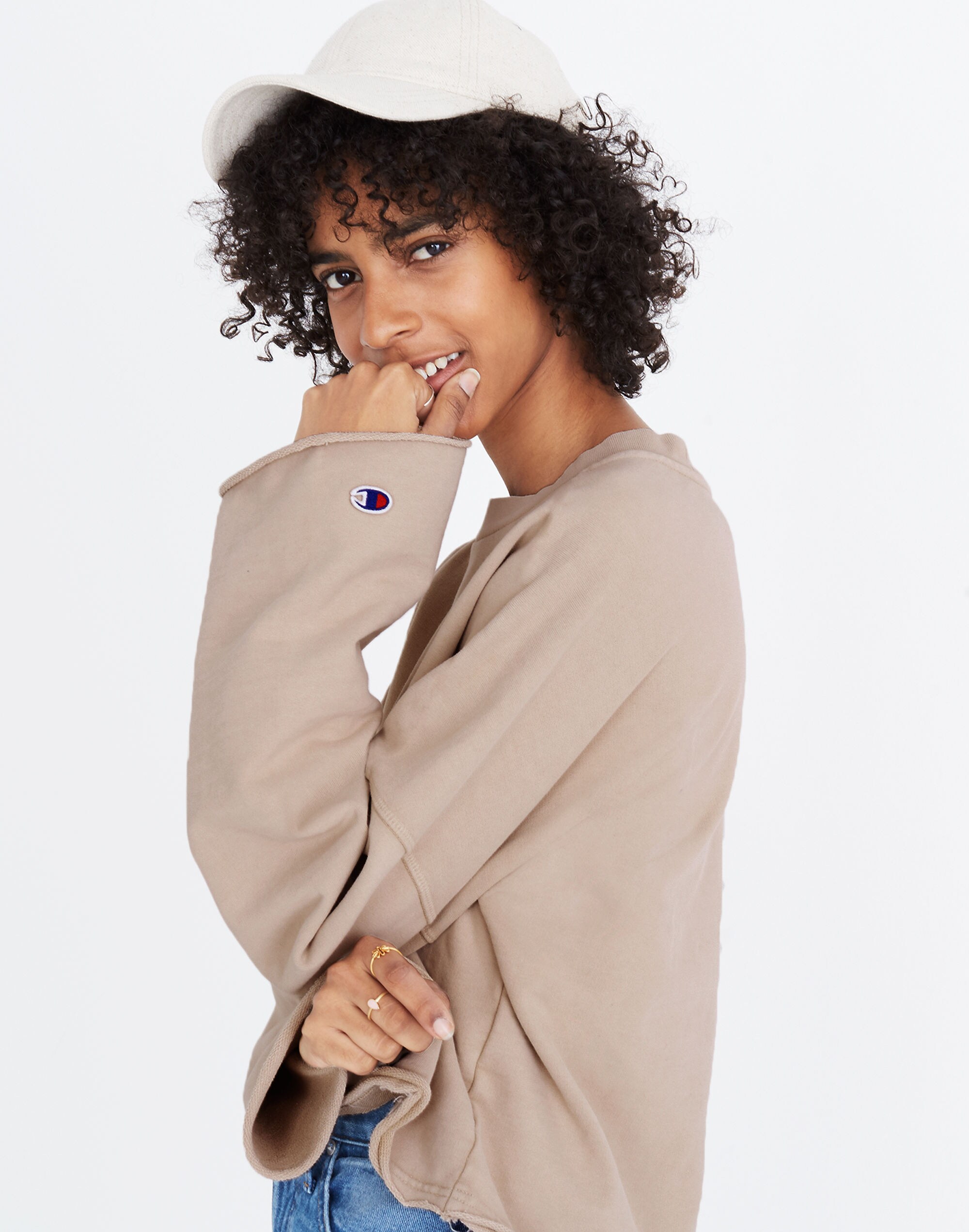 champion&reg; bell-sleeve sweatshirt