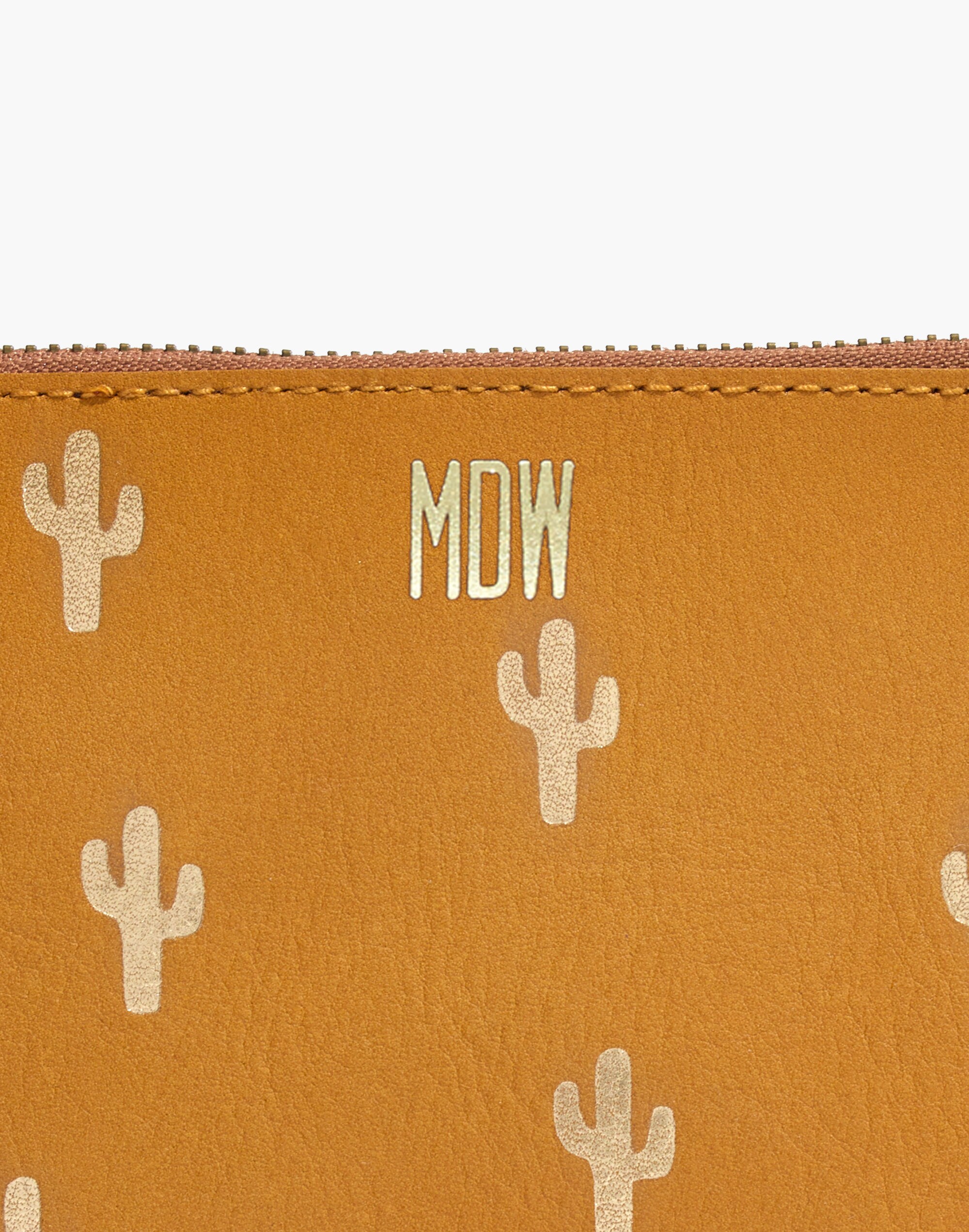 The Leather Pouch Clutch: Cactus Embossed Edition