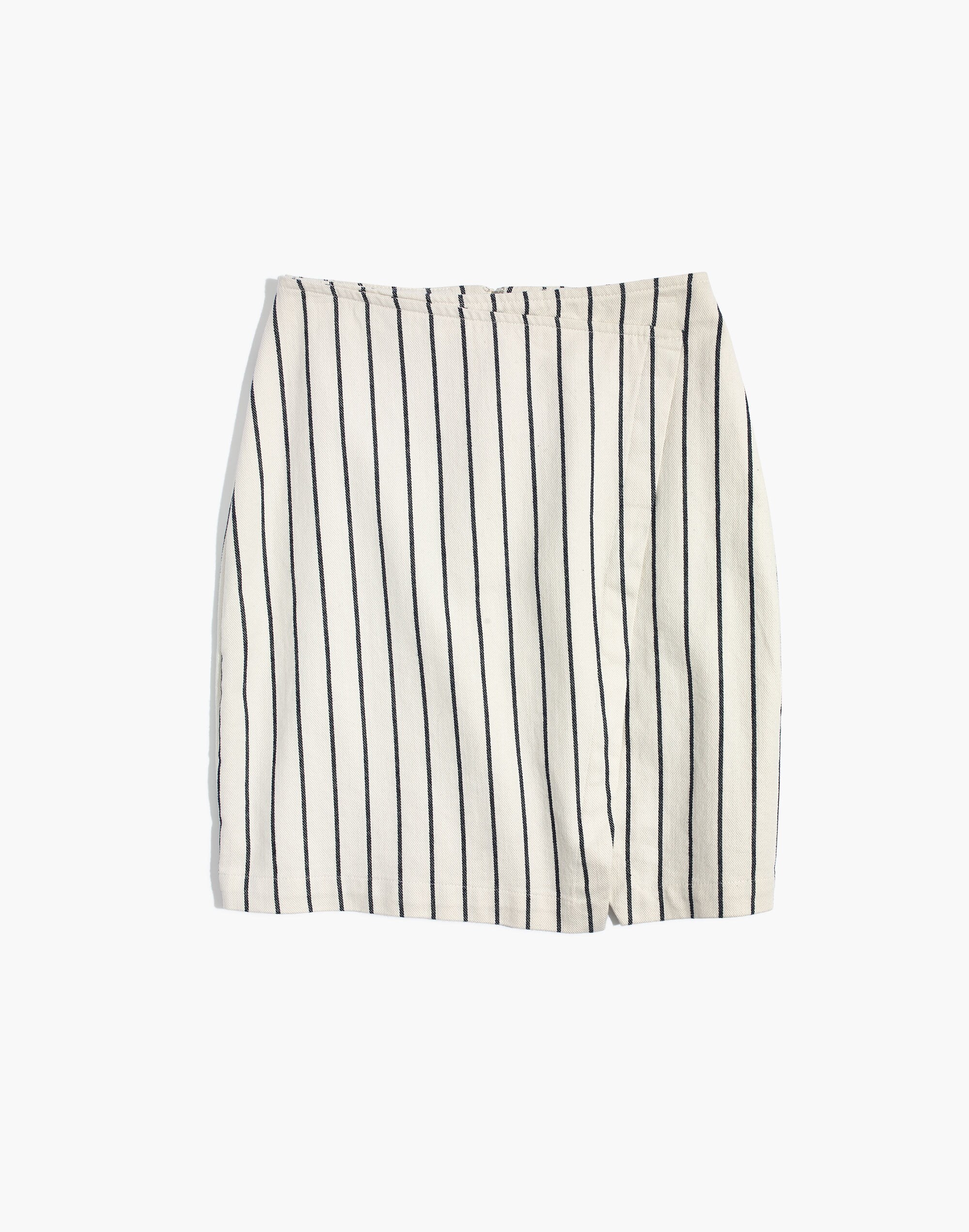 Wrap Mini Skirt in Stripe