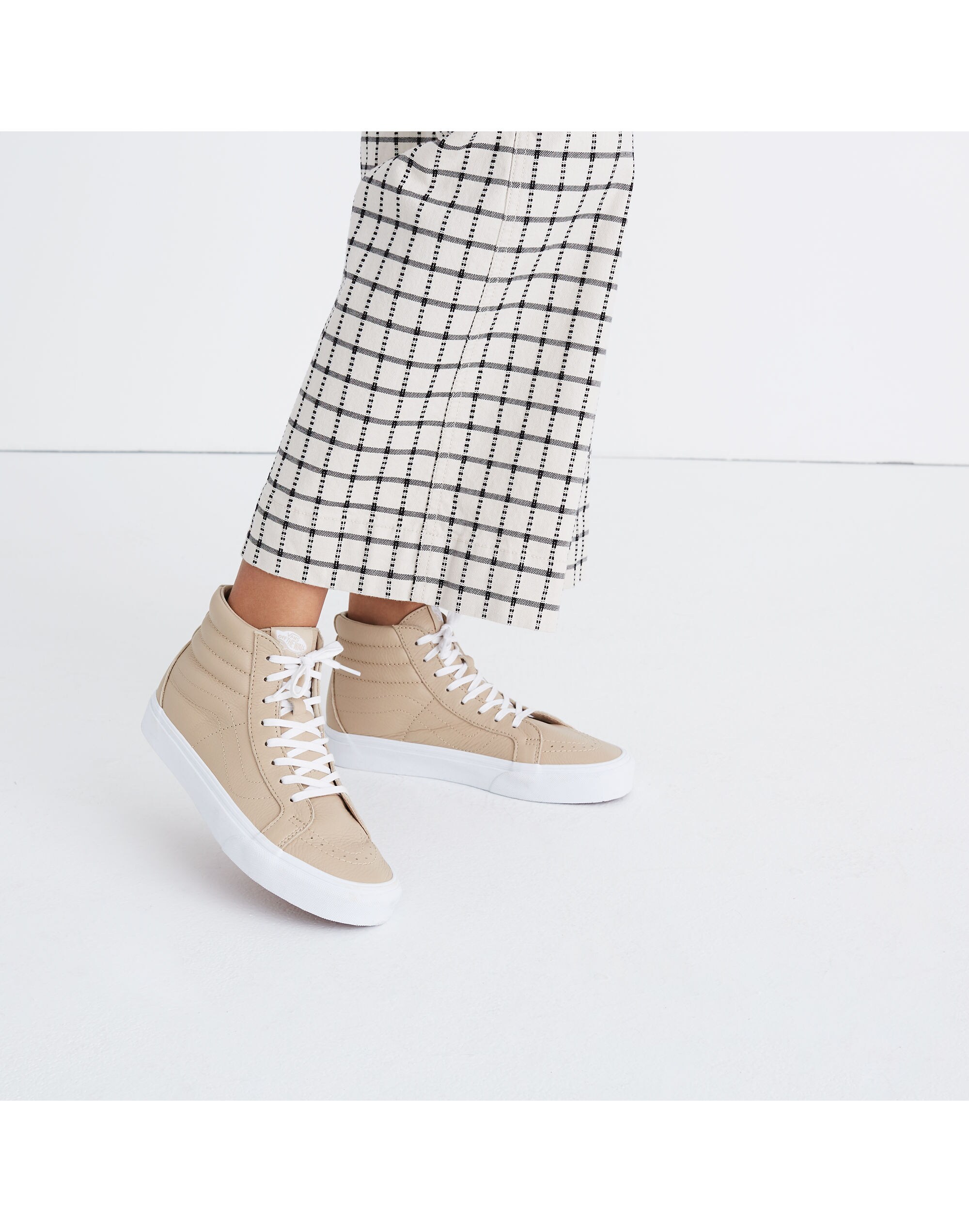 Vans&reg; Unisex SK8-Hi Reissue High-Top Sneakers in Sesame Leather