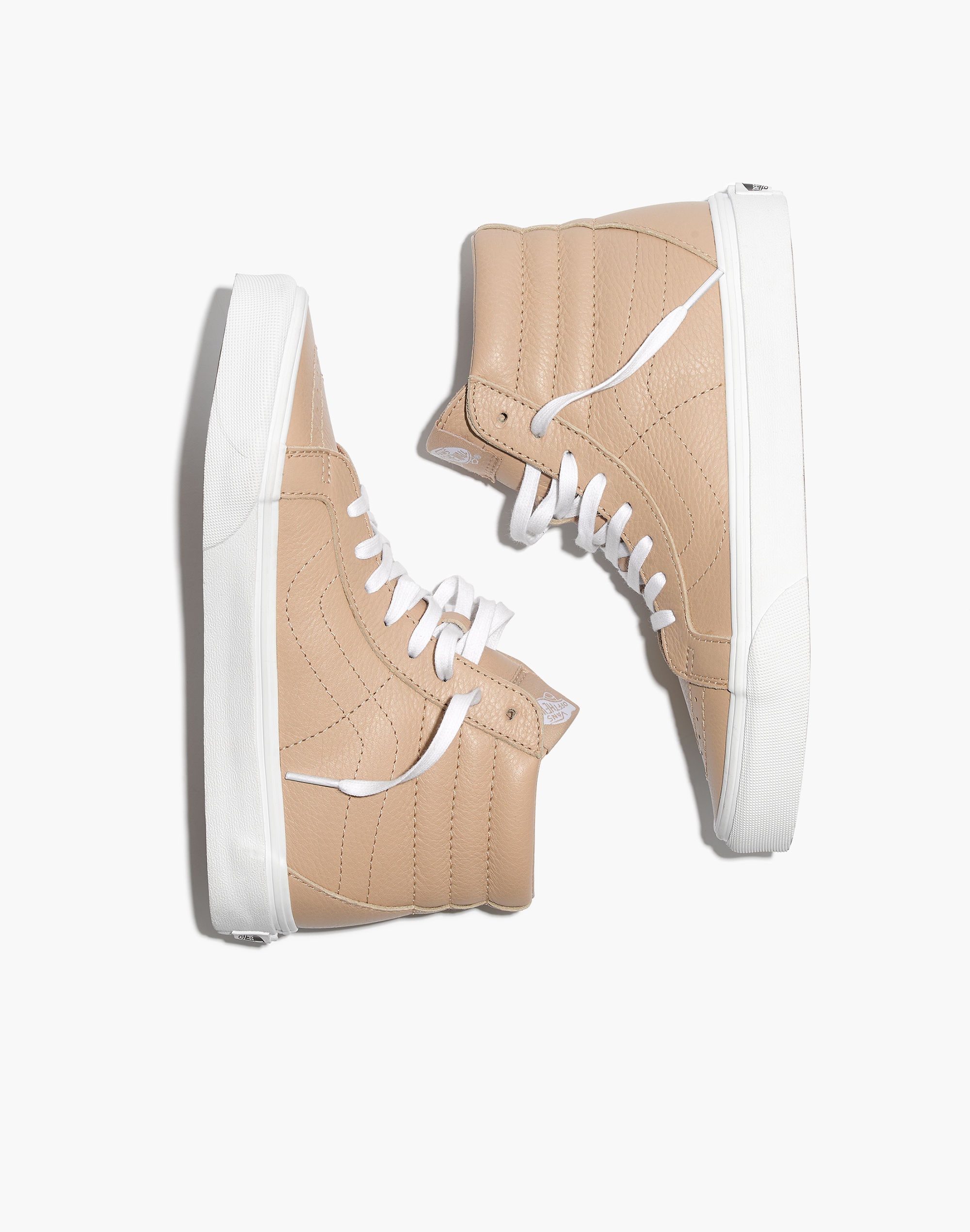 Vans&reg; Unisex SK8-Hi Reissue High-Top Sneakers in Sesame Leather