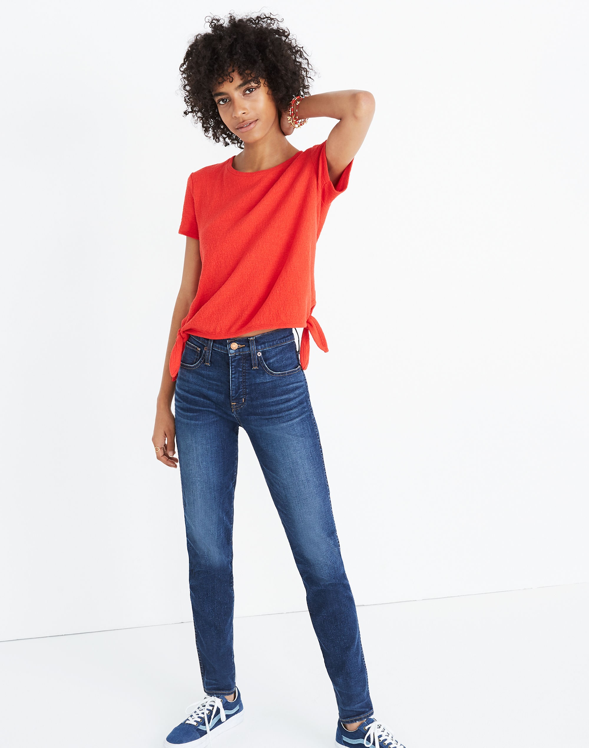 Texture &amp; Thread Modern Side-Tie Top