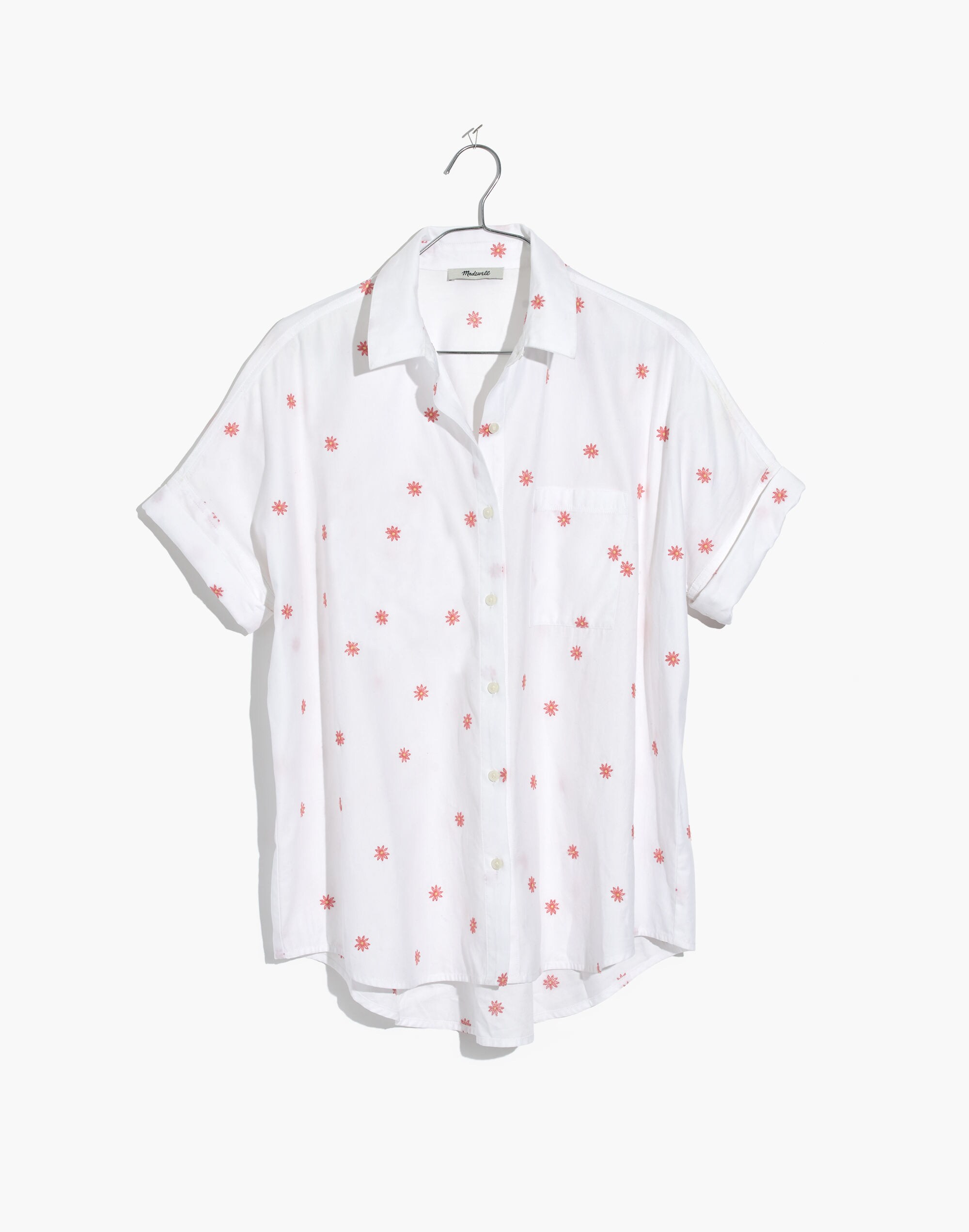 Embroidered Daisy Courier Shirt