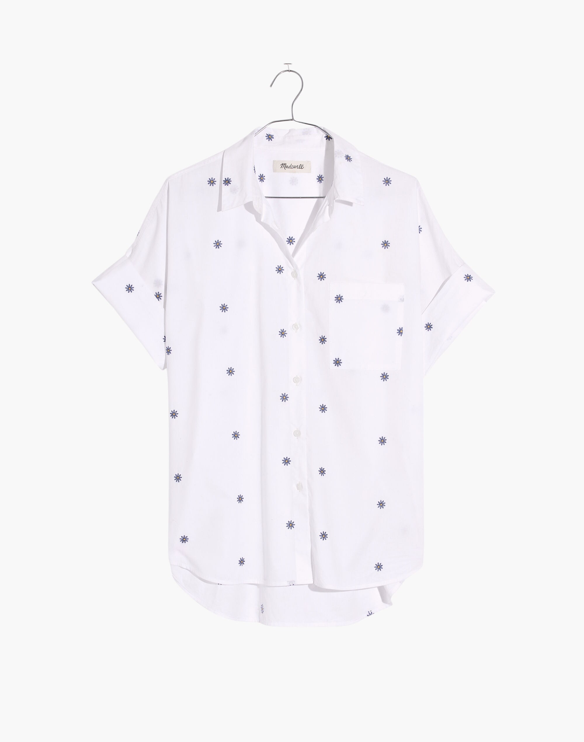 Embroidered Daisy Courier Shirt
