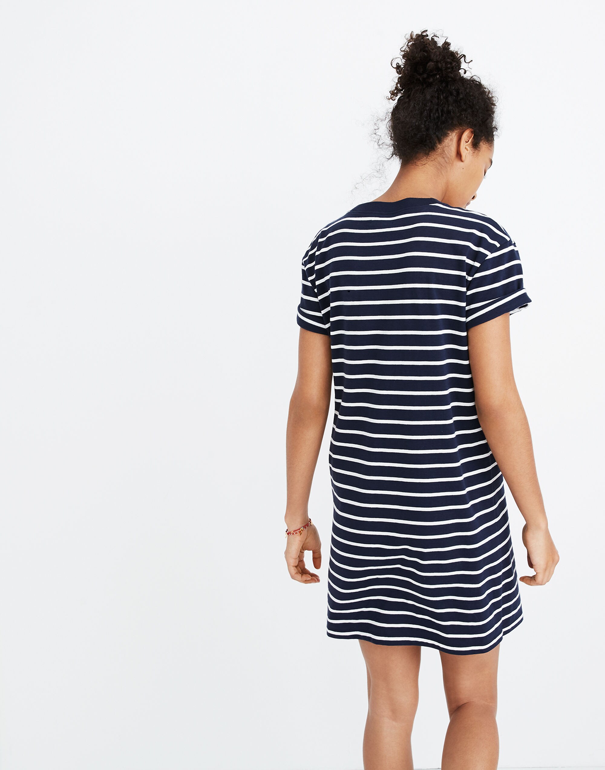 Striped Pocket Tee Dress