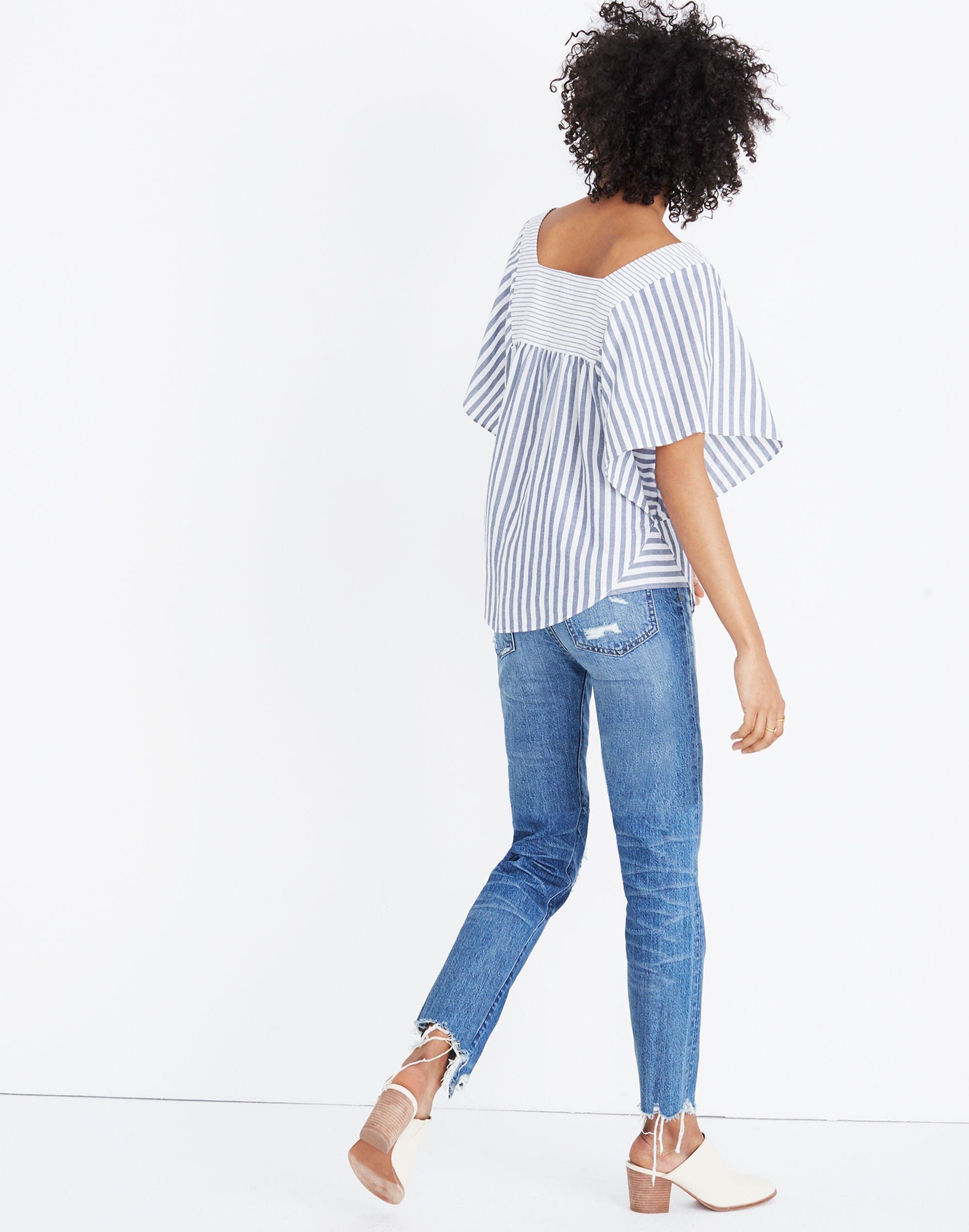 Butterfly Top in Stripe Play