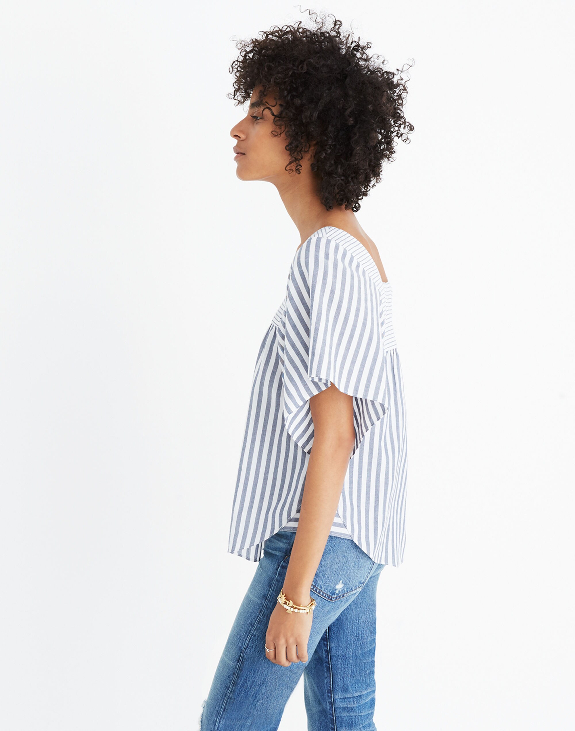 Butterfly Top in Stripe Play