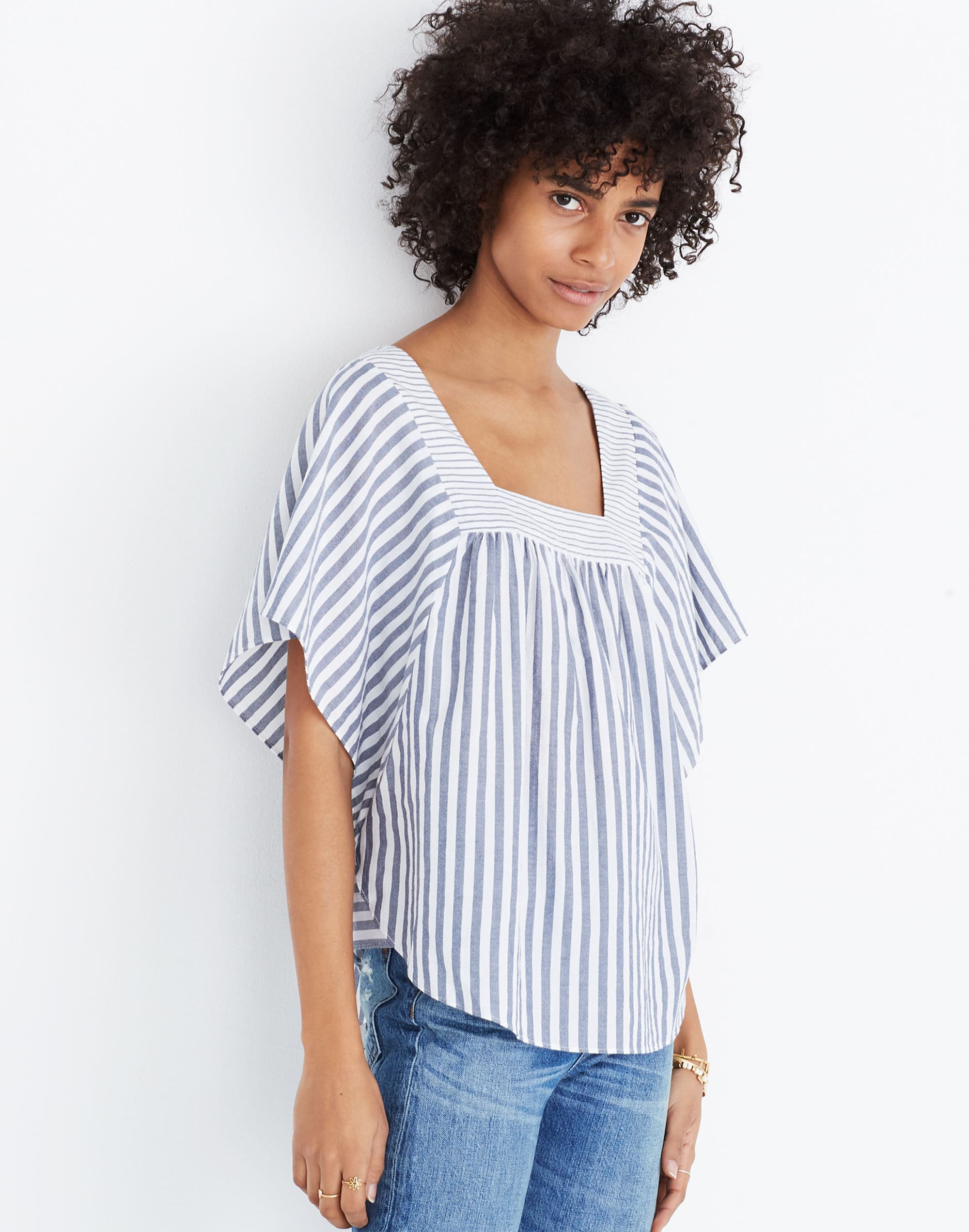 Butterfly Top in Stripe Play