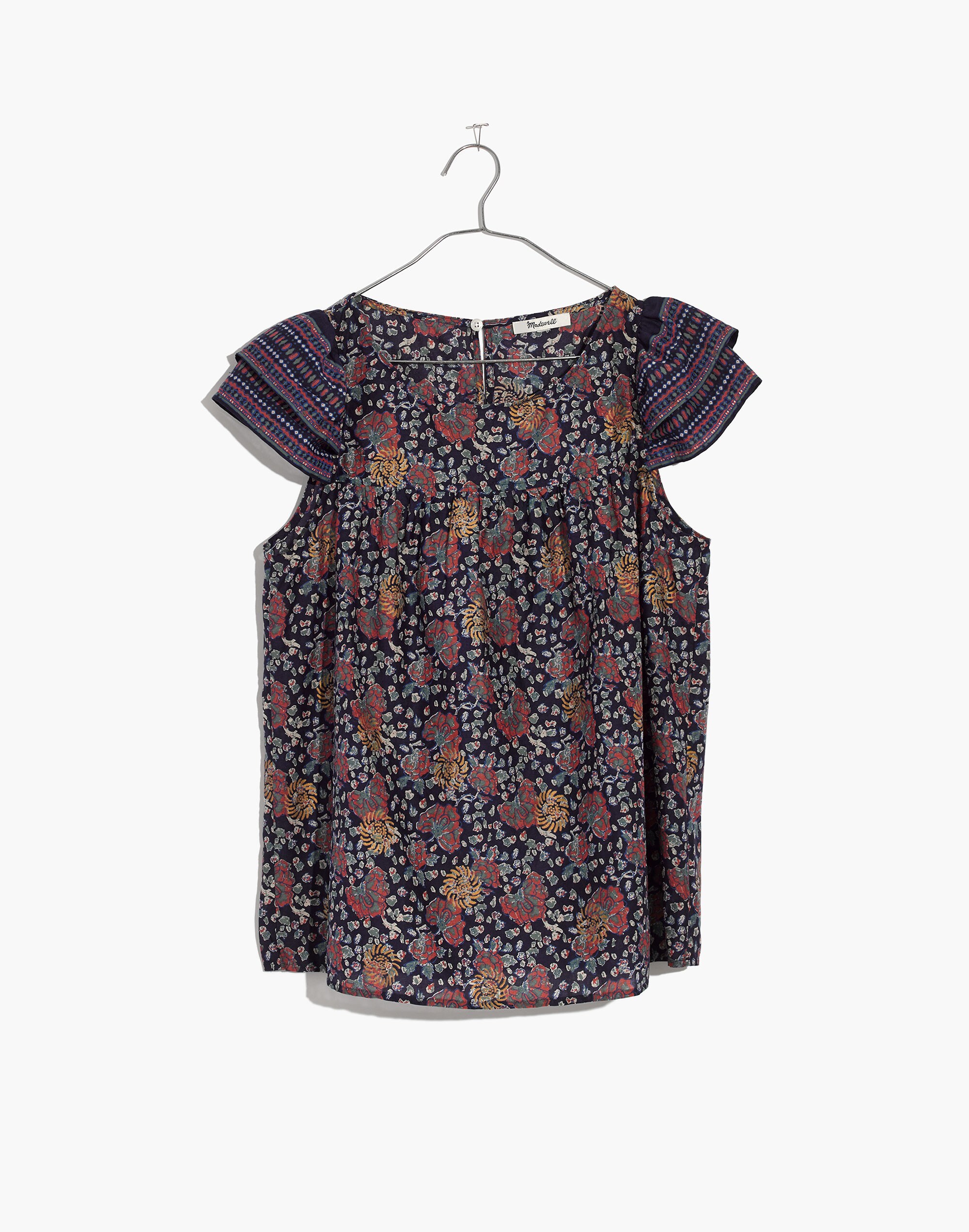Story Top in Fan Floral Mix
