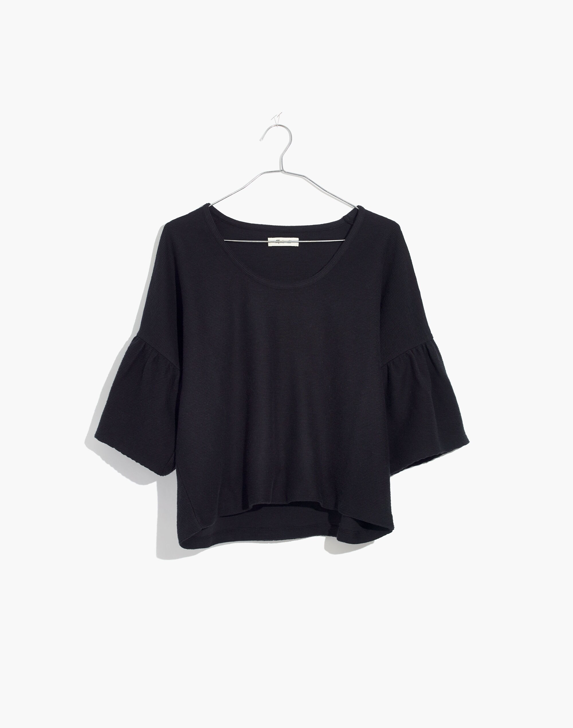 Texture &amp; Thread Gathered-Sleeve Top
