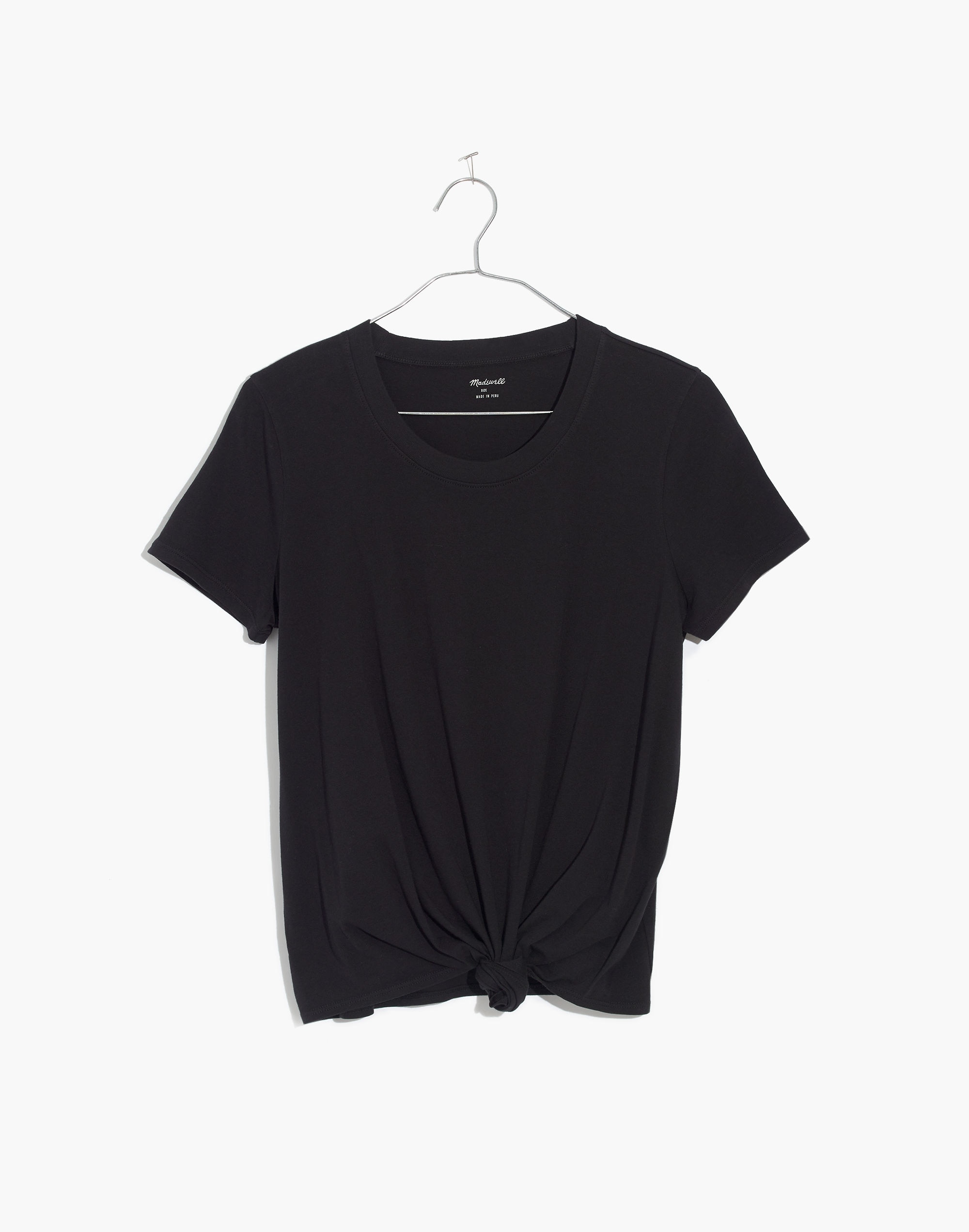 knot-front tee