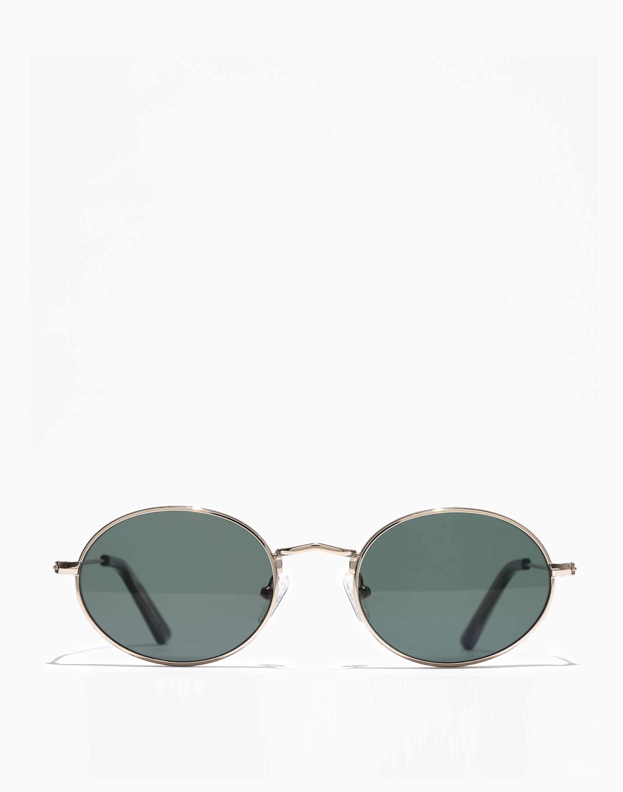 wire-rimmed sunglasses
