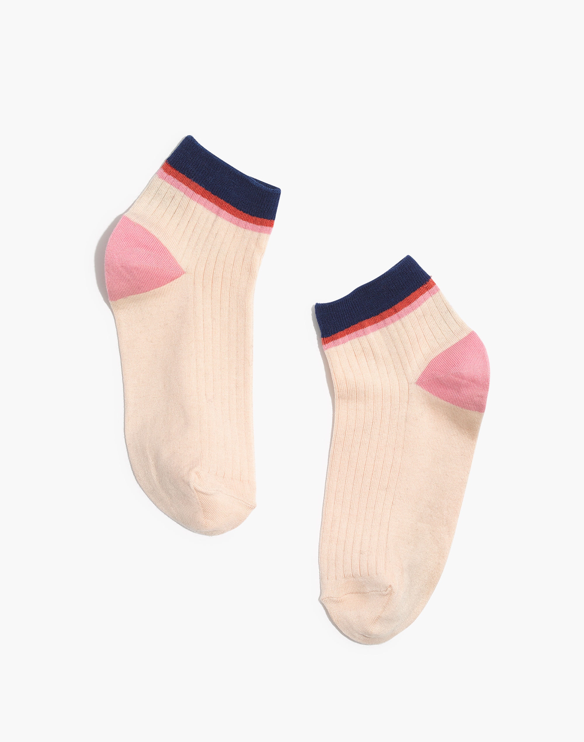rainbow stripe ankle socks