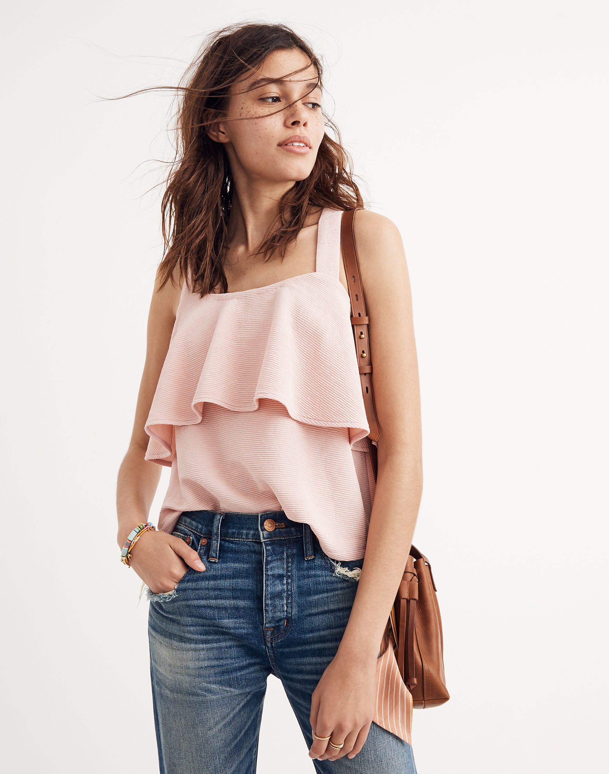 Texture &amp; Thread Tiered Tank Top