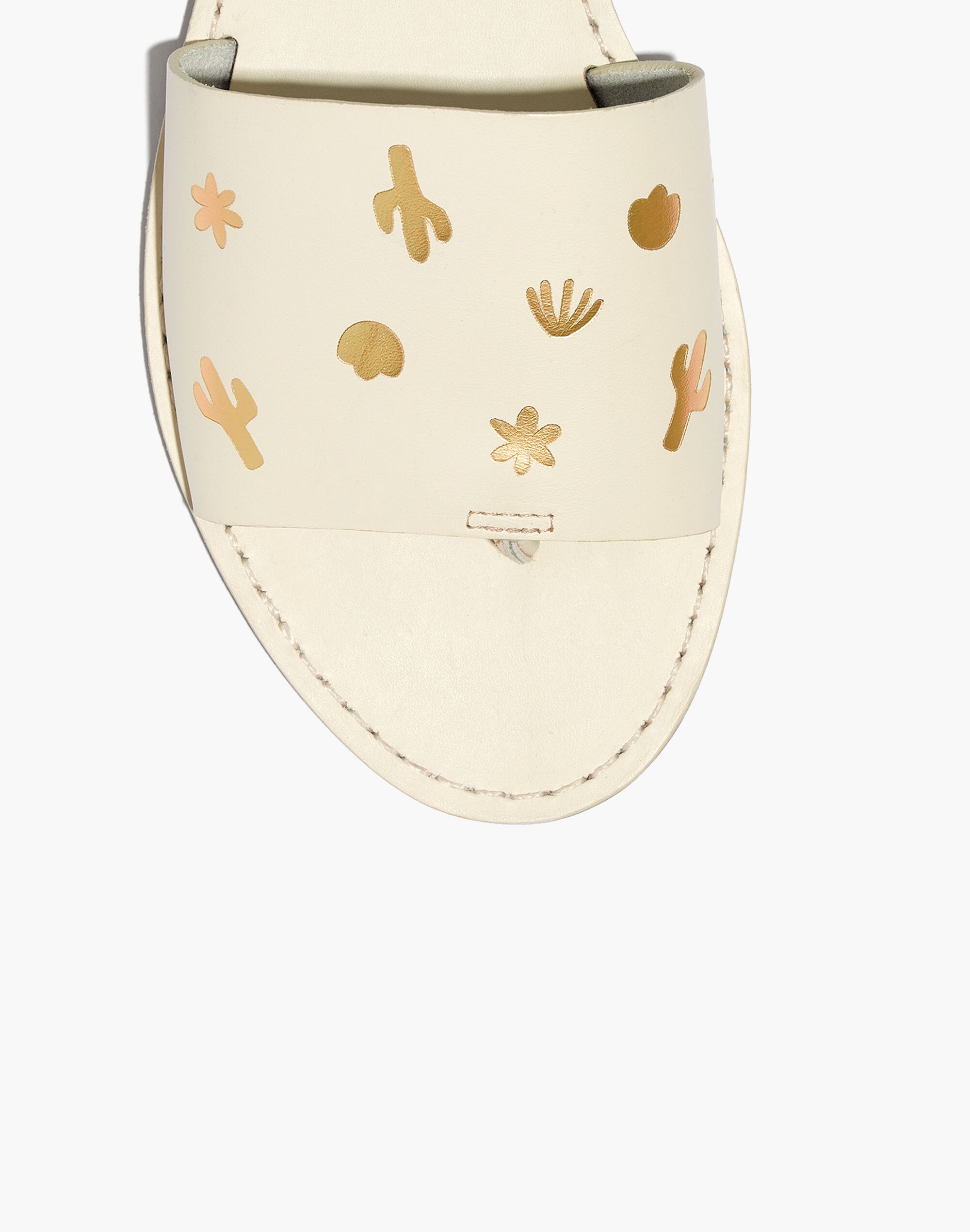 The Boardwalk Post Slide Sandal: Cactus Embossed Edition