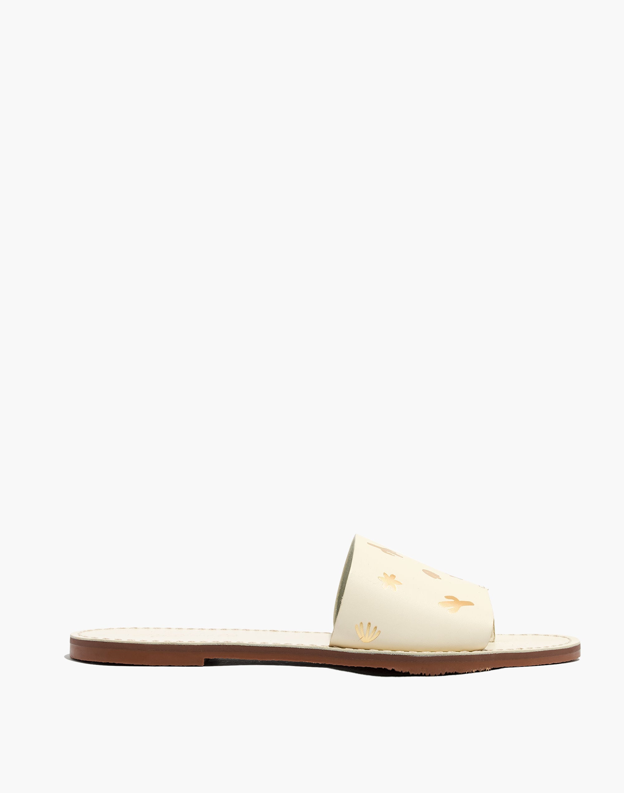 The Boardwalk Post Slide Sandal: Cactus Embossed Edition