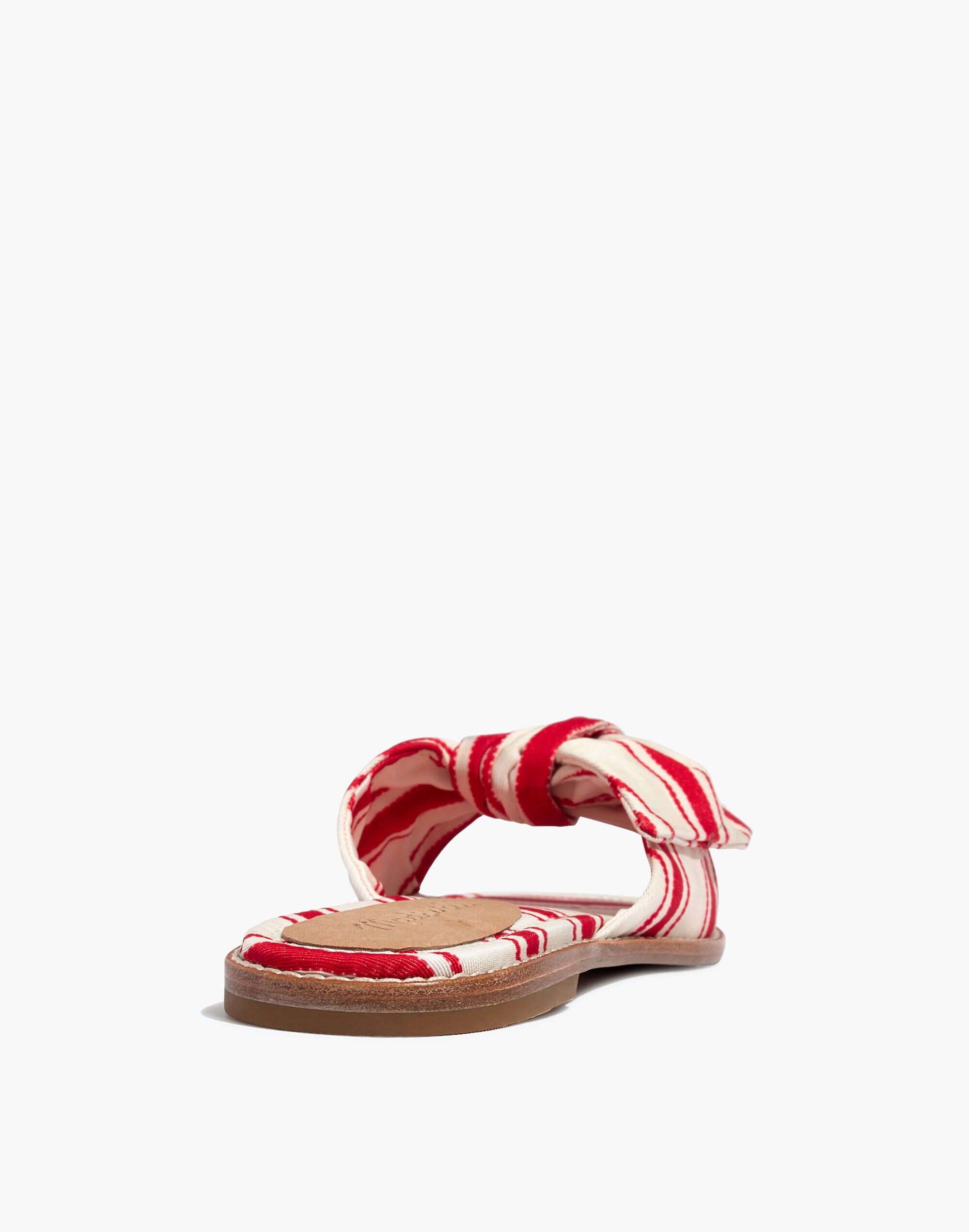 The Naida Half-Bow Sandal in Marcia Stripe