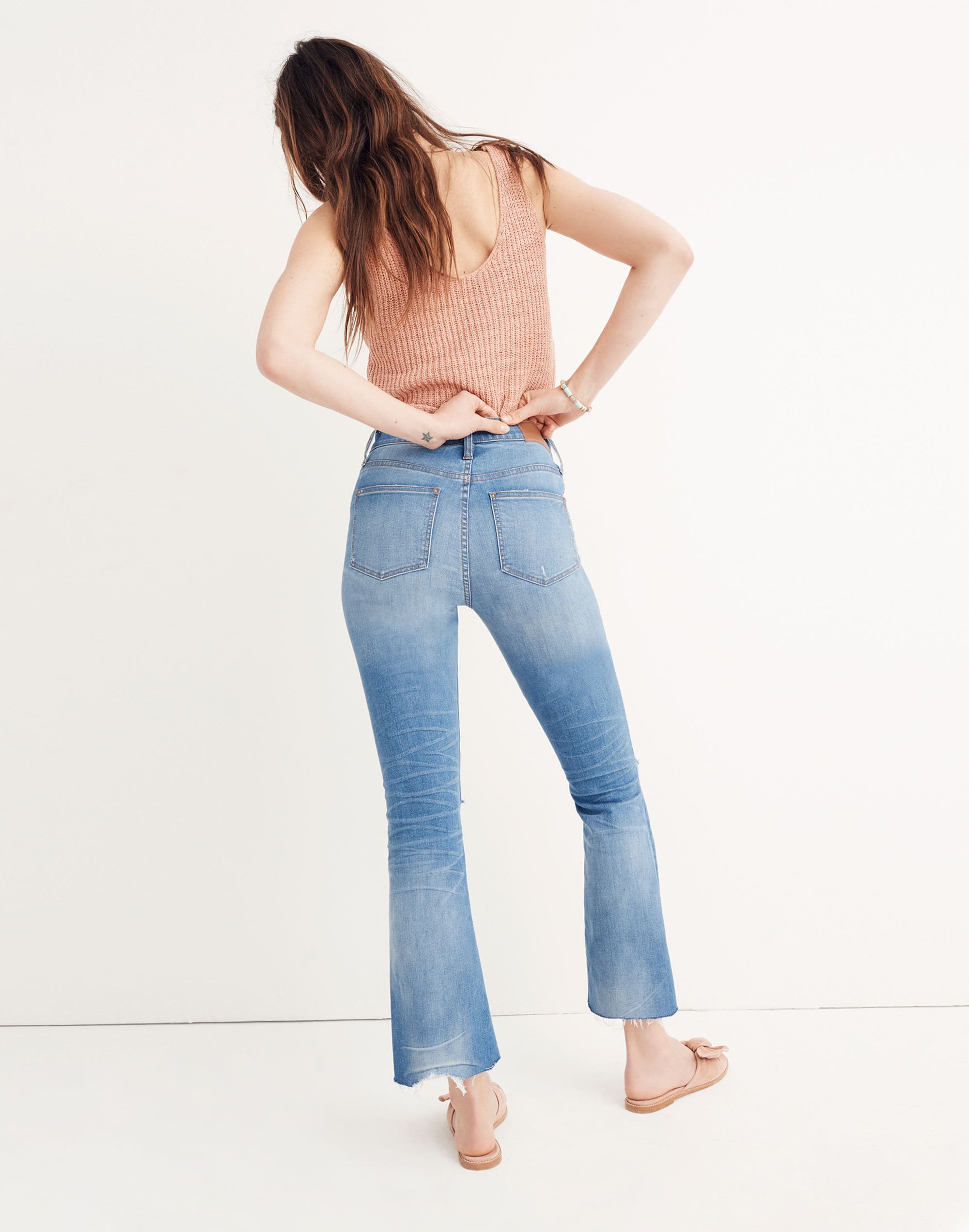 Cali Demi-Boot Jeans in Bronson Wash: Button-Front Edition