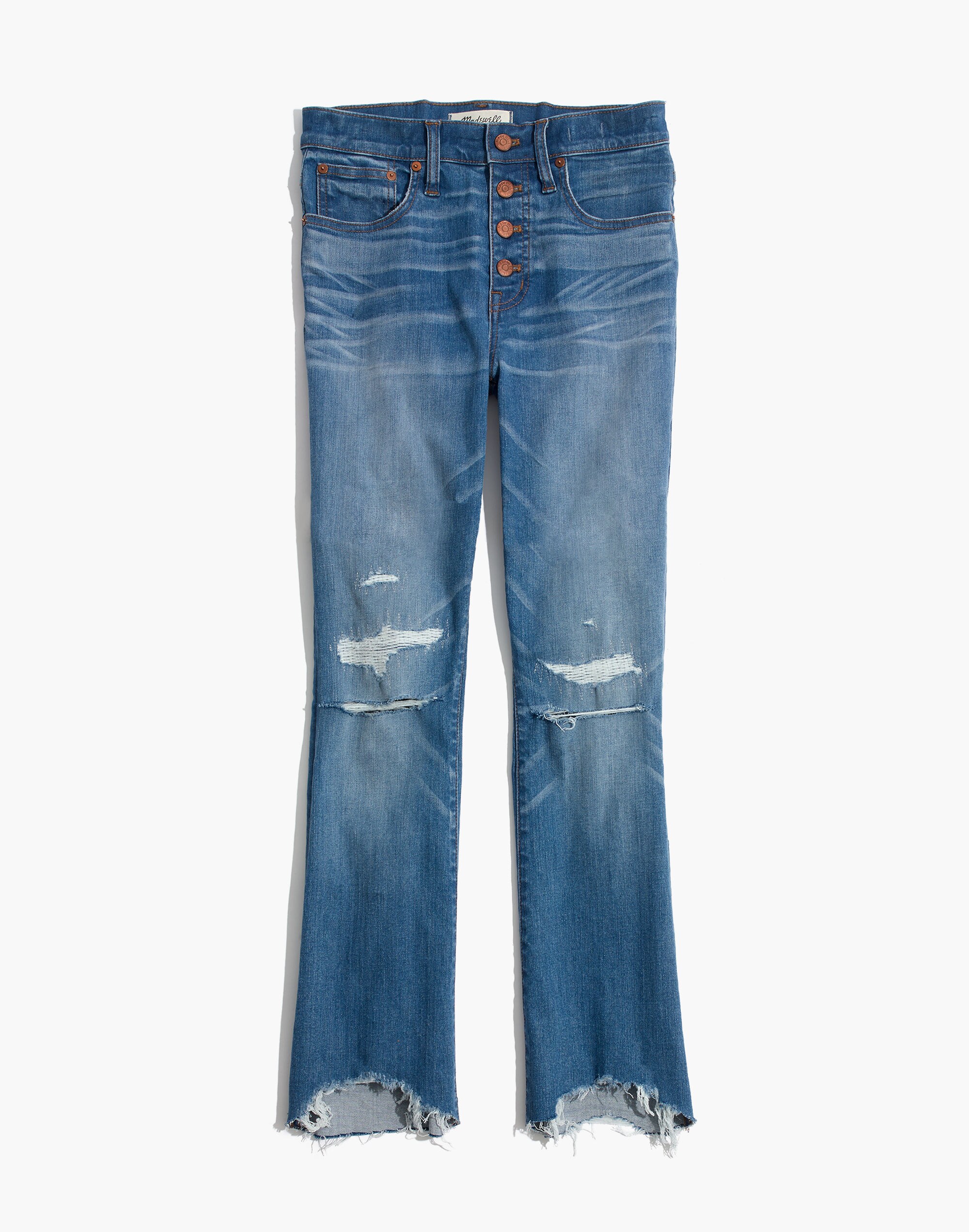 Tall Cali Demi-Boot Jeans in Bronson Wash: Button-Front Edition