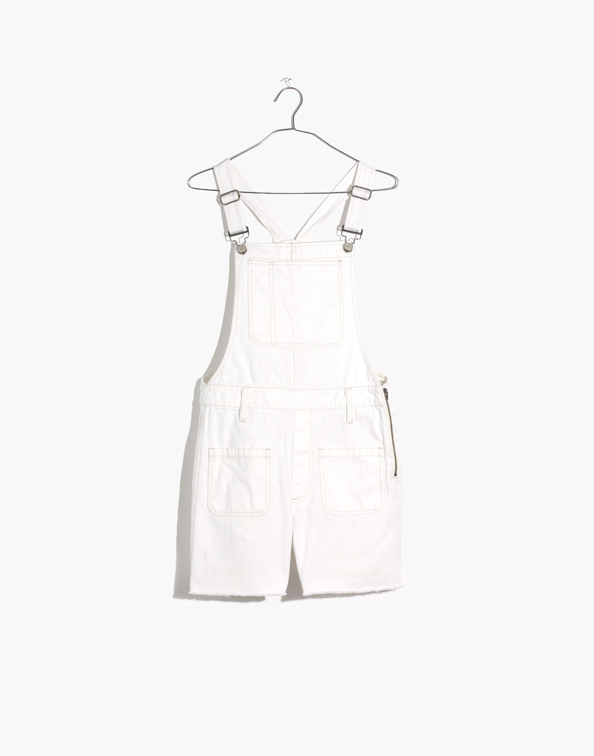 Adirondack Short Overalls in Tile White