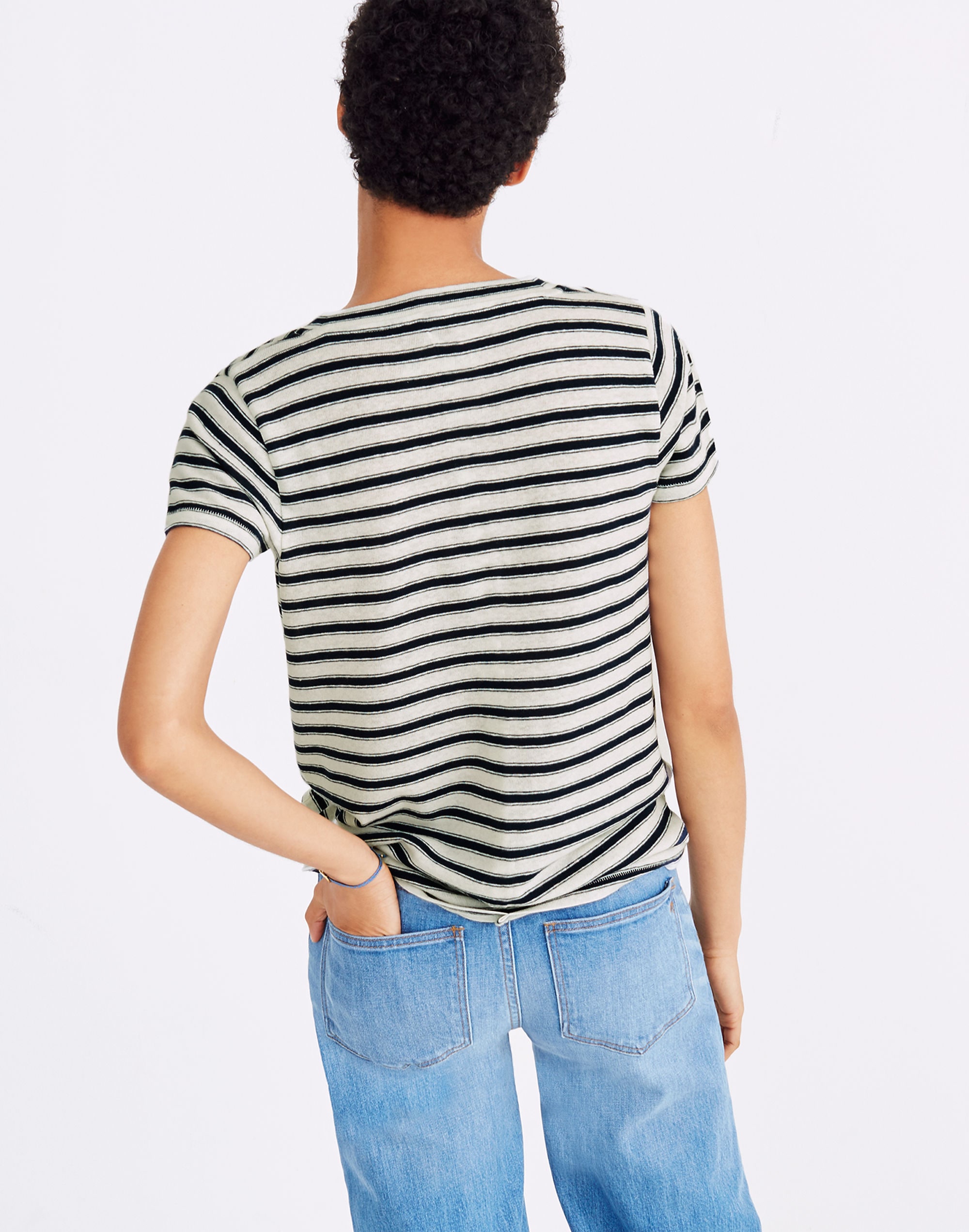City Tee in Calgary Stripe