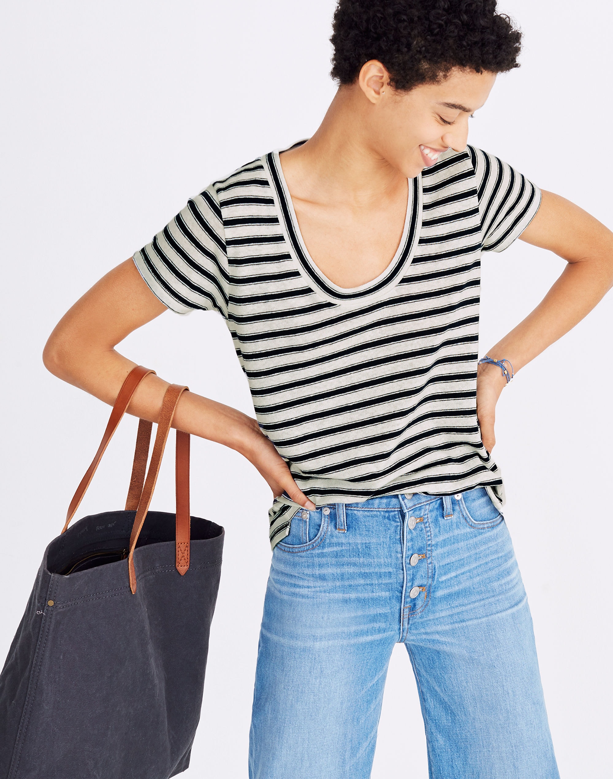 city tee in calgary stripe