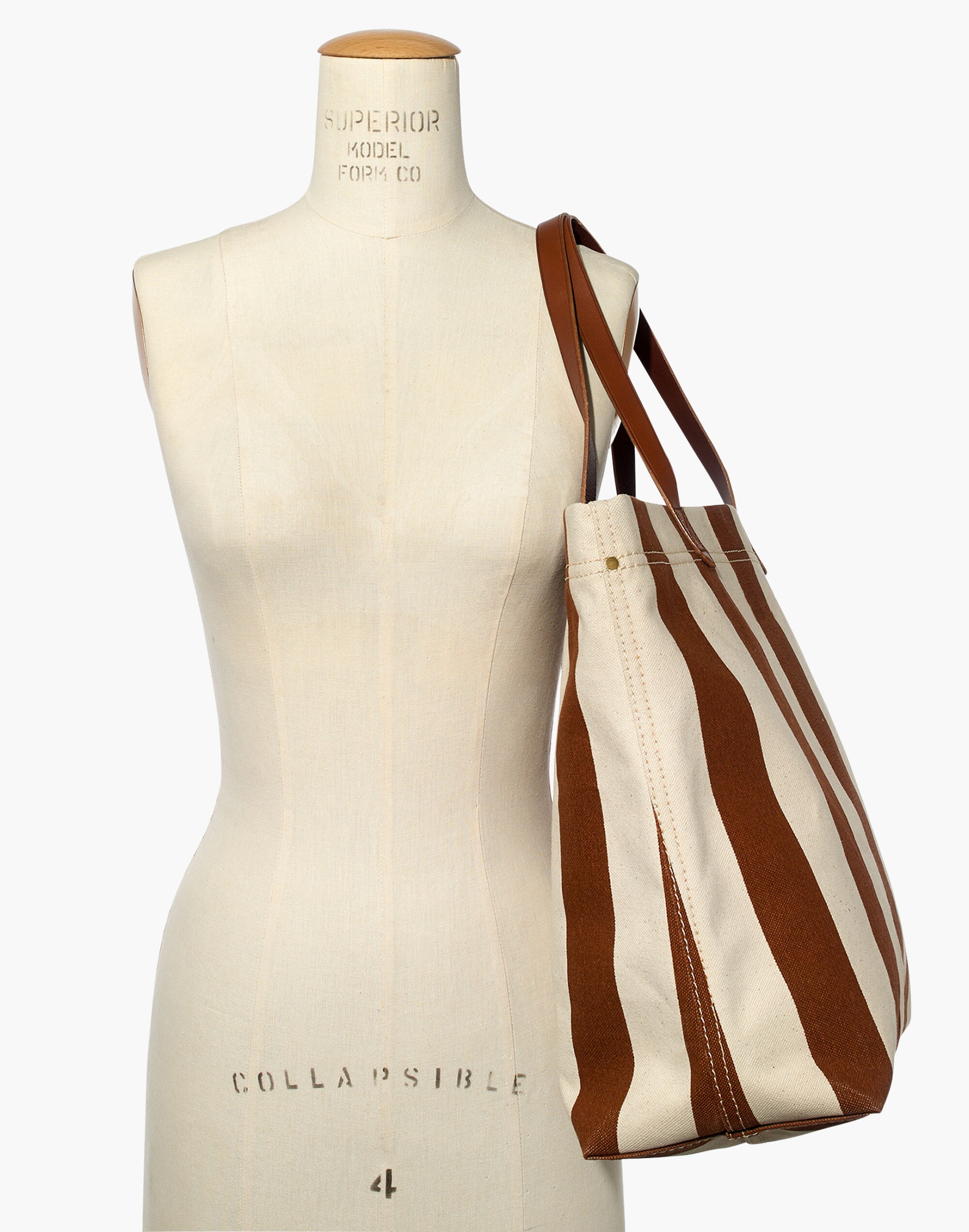 The Canvas Transport Tote in Stripe