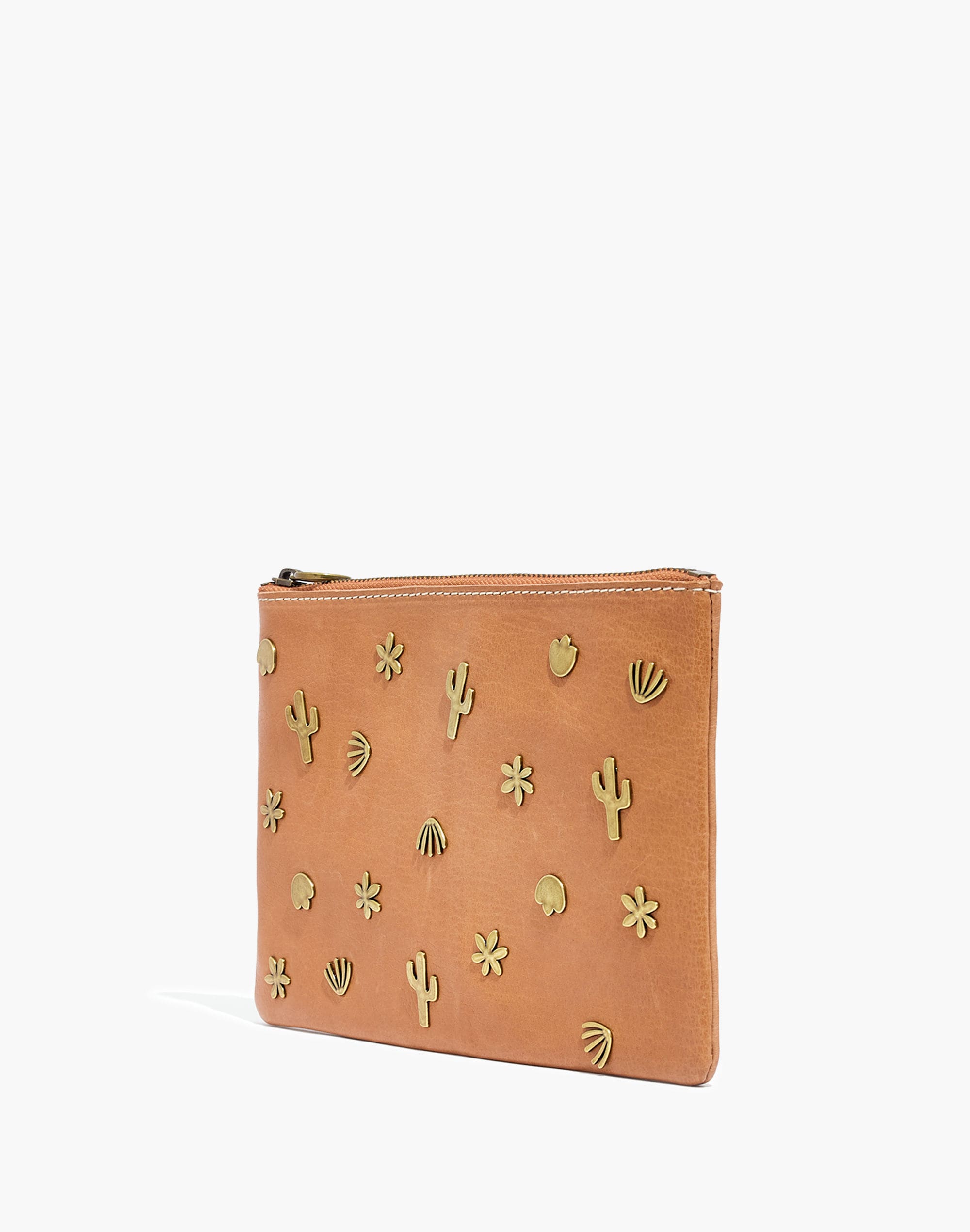 The Leather Pouch Clutch: Southwestern Rivet Edition