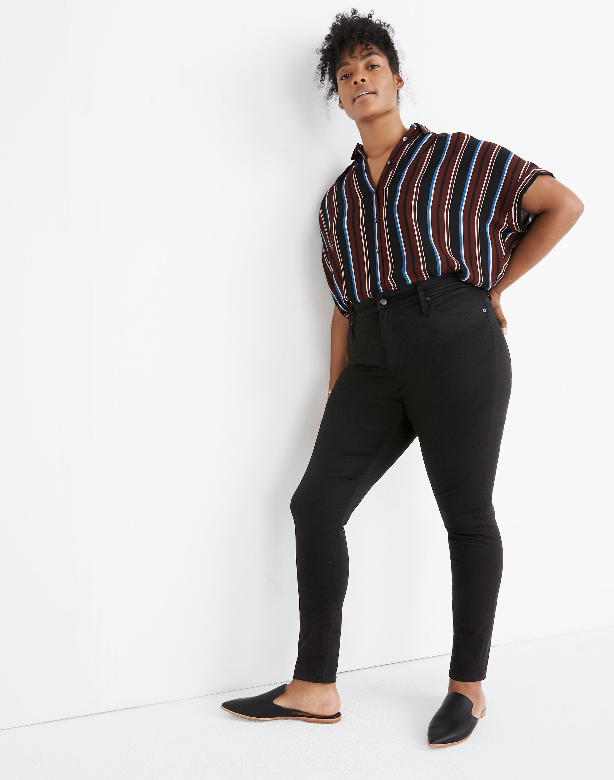 Petite Curvy High-Rise Skinny Jeans in Carbondale Wash