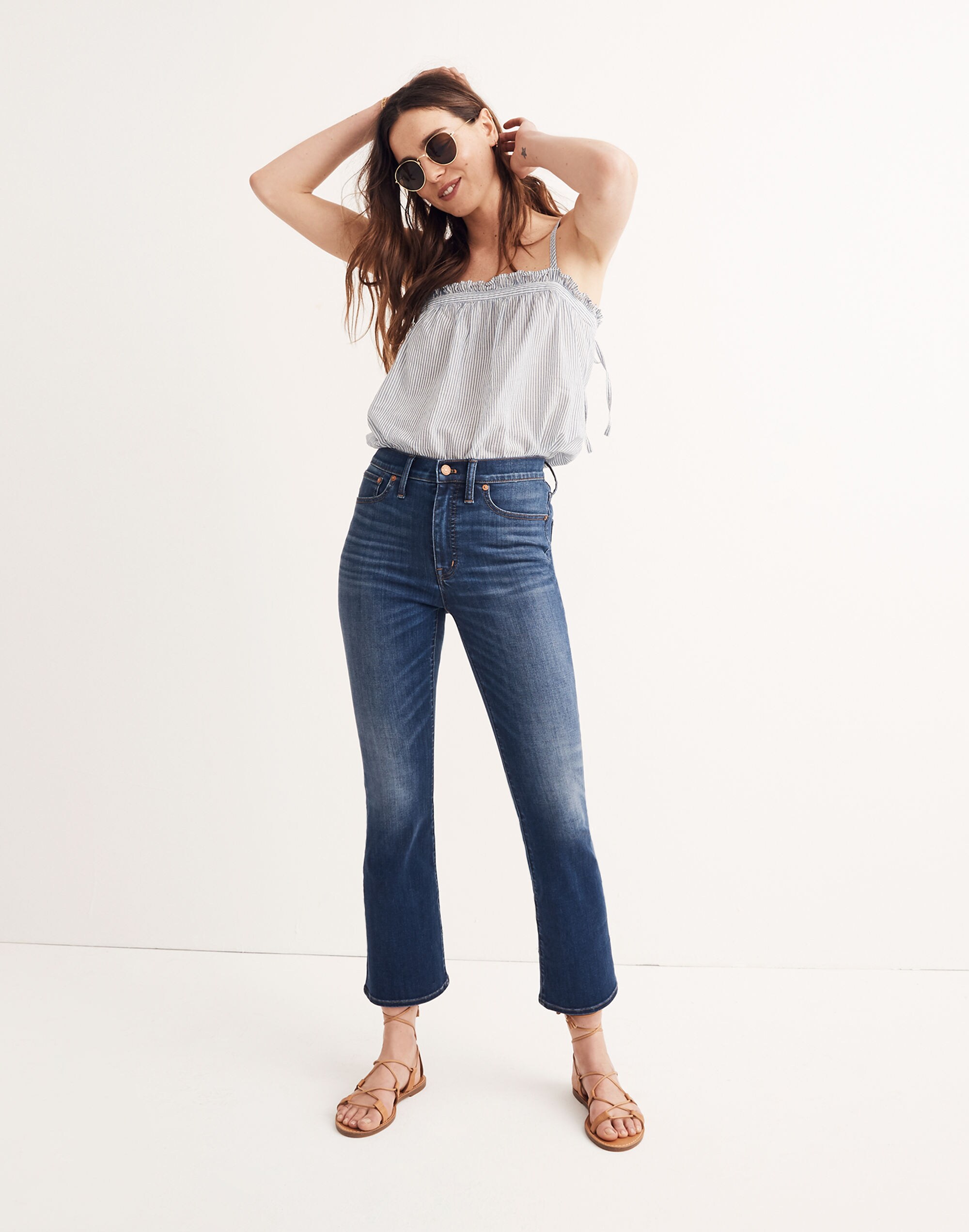 Cali Demi-Boot Jeans in Danny Wash: TENCEL&trade; Denim Edition