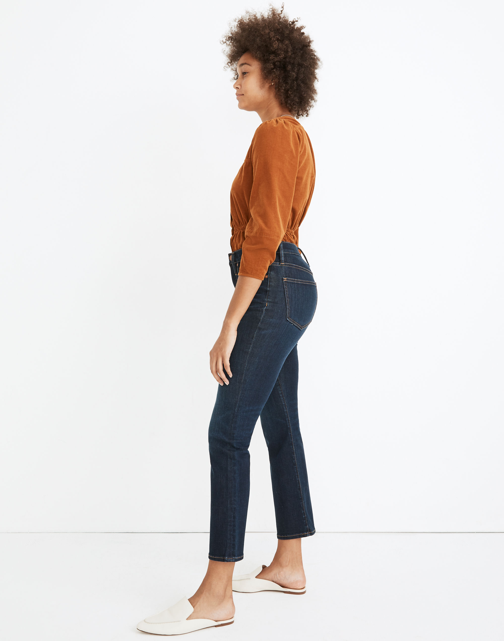 Cali Demi-Boot Jeans in Larkspur Wash: Tencel&trade; Denim Edition
