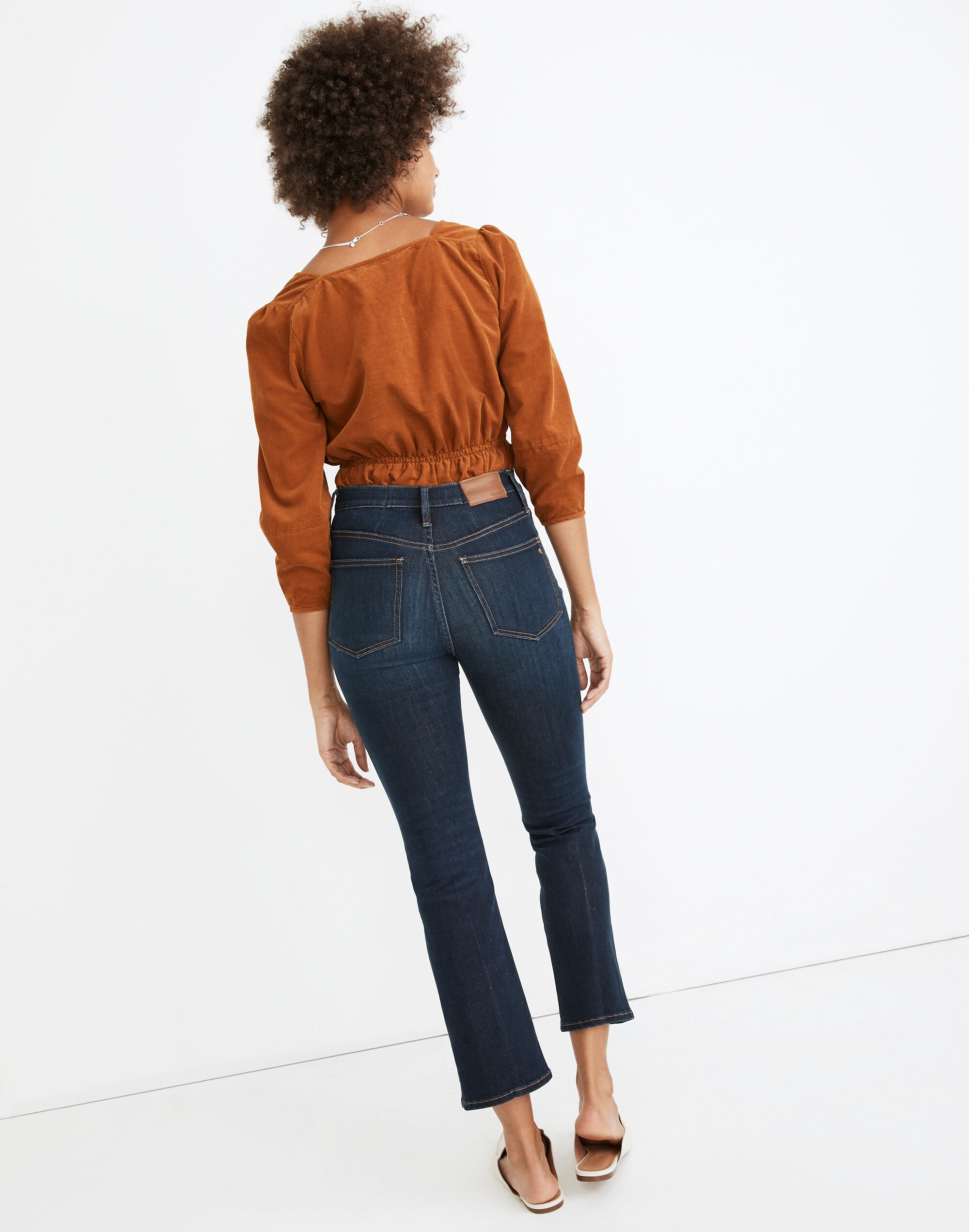 Cali Demi-Boot Jeans in Larkspur Wash: Tencel&trade; Denim Edition