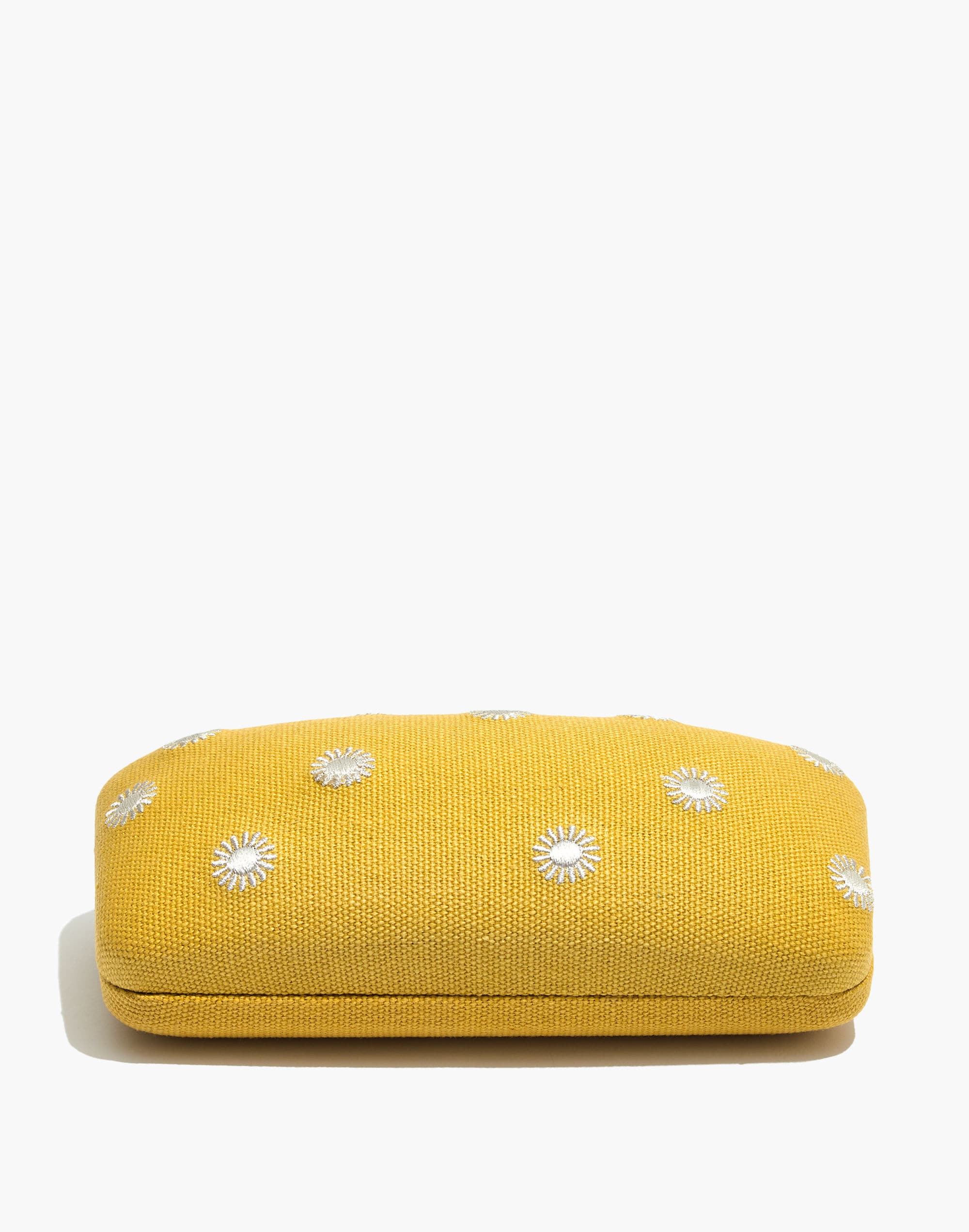 sun embroidered fabric sunglass case