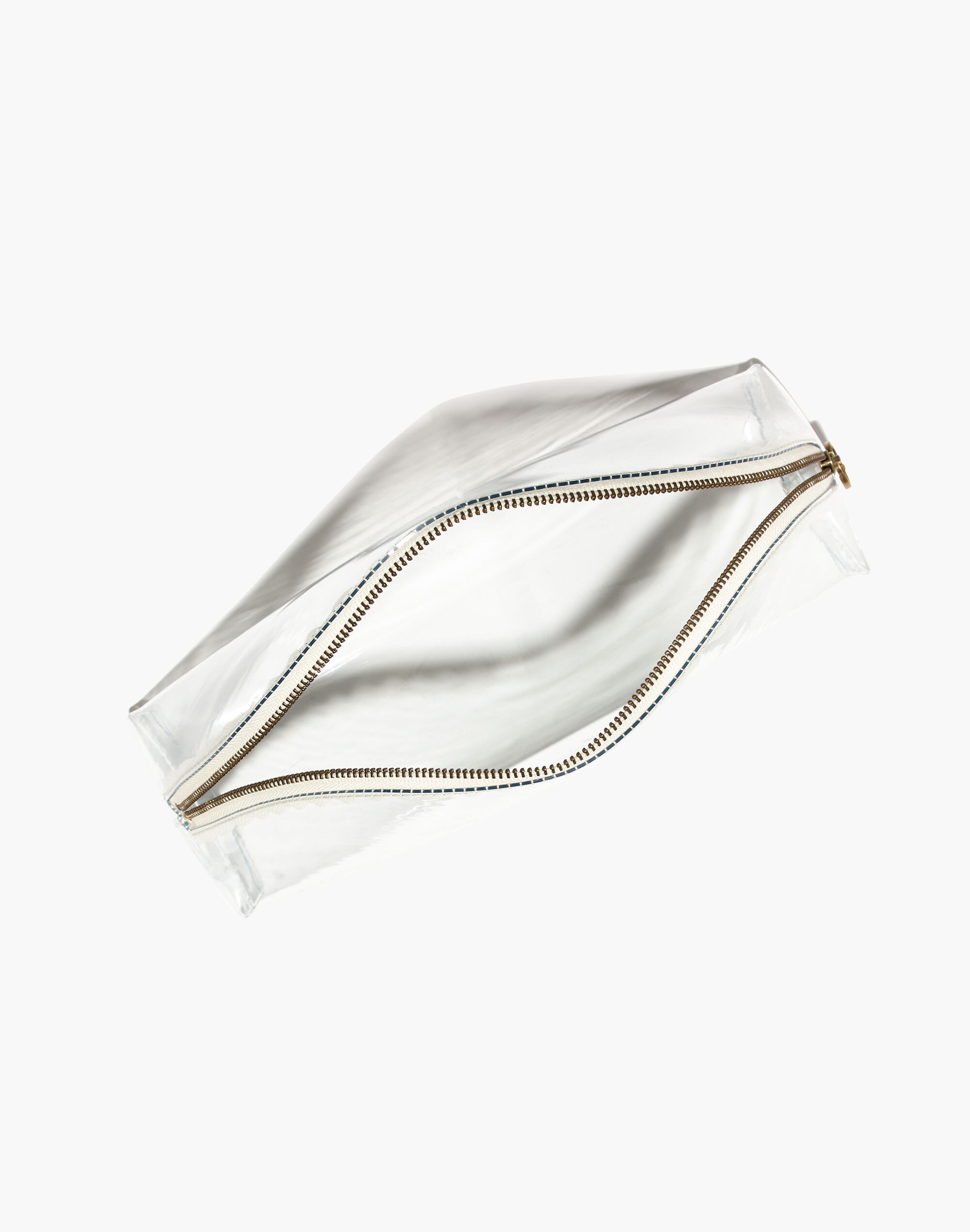 Large Crystalline Half-Moon Pouch