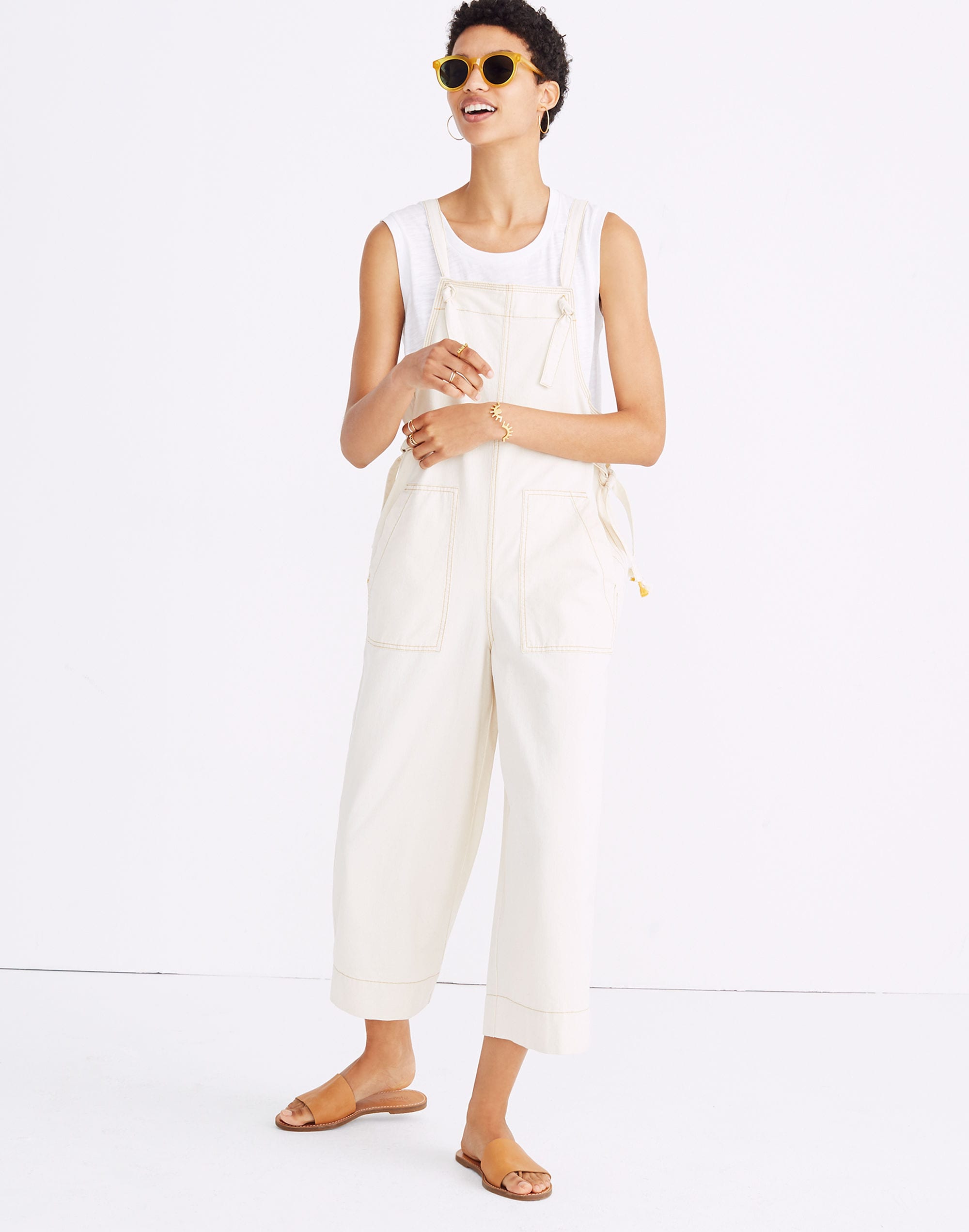 Tassel-Tie Overalls