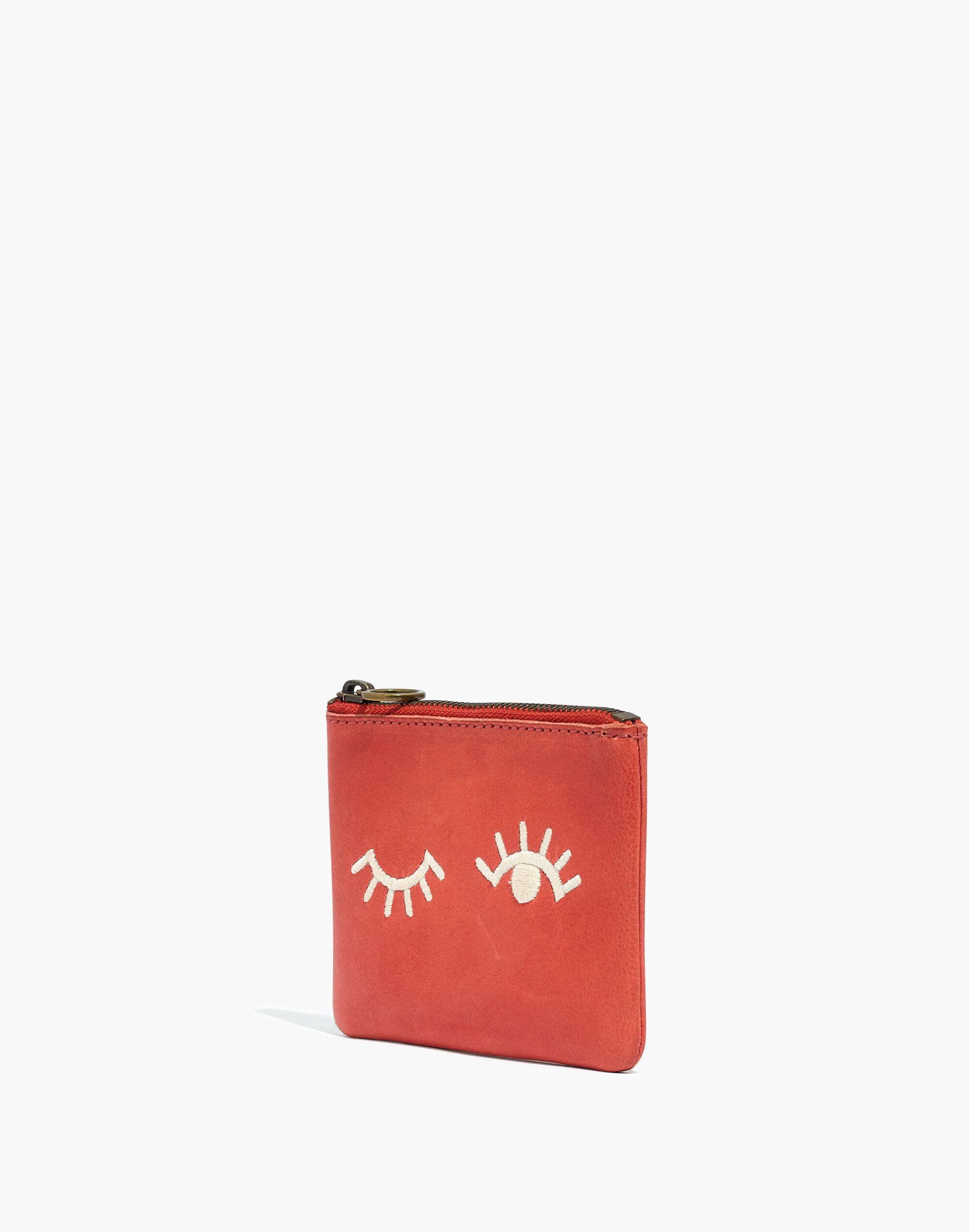 The Leather Pouch Wallet: Winky Embroidered Edition