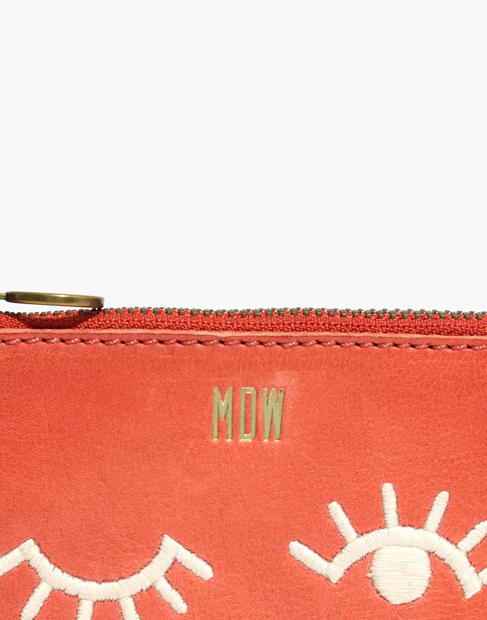 The Leather Pouch Wallet: Winky Embroidered Edition